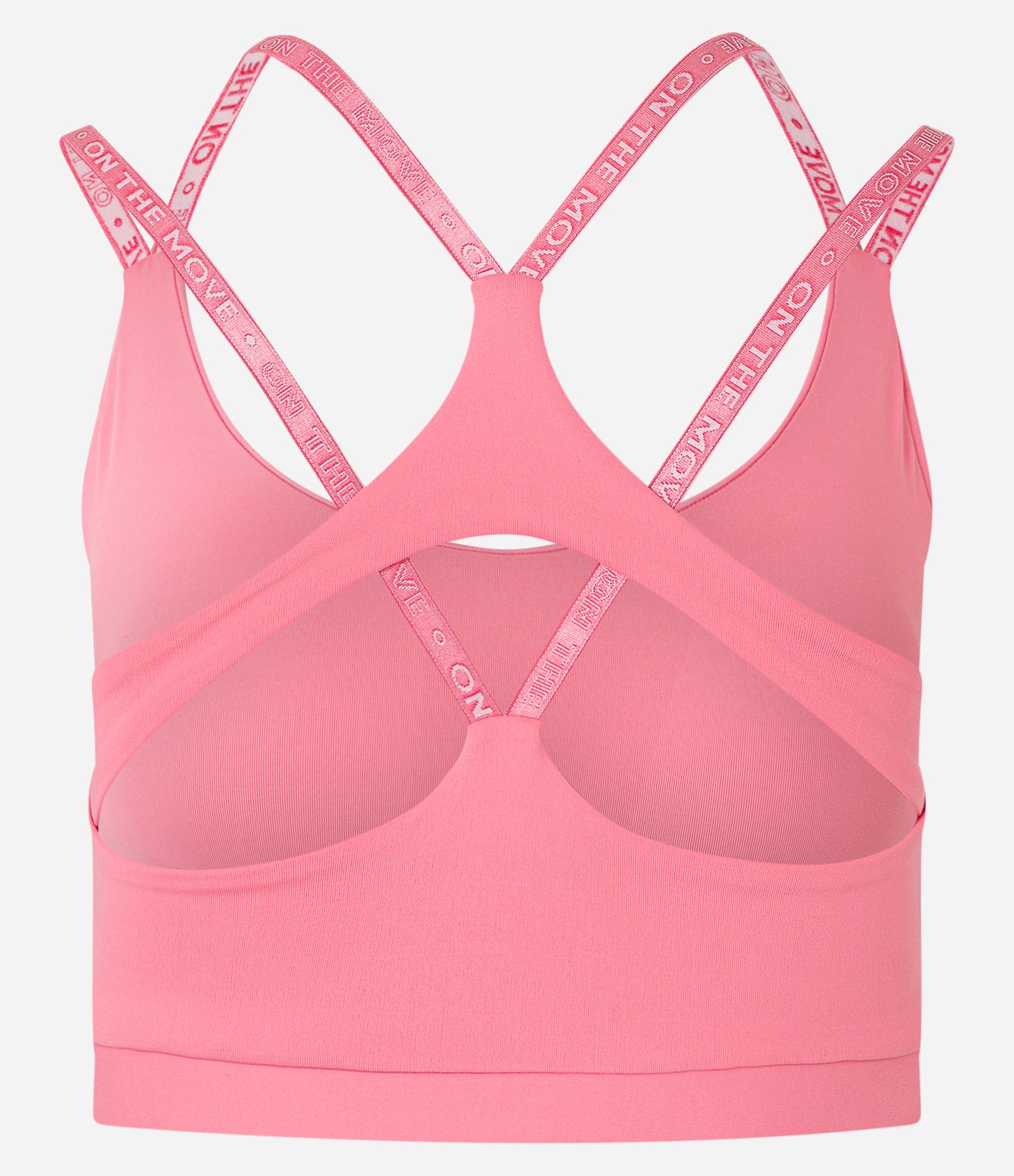 Top Bojo Esportivo em Microfibra com Tiras Elásticas Cruzadas nas Costas Rosa 5