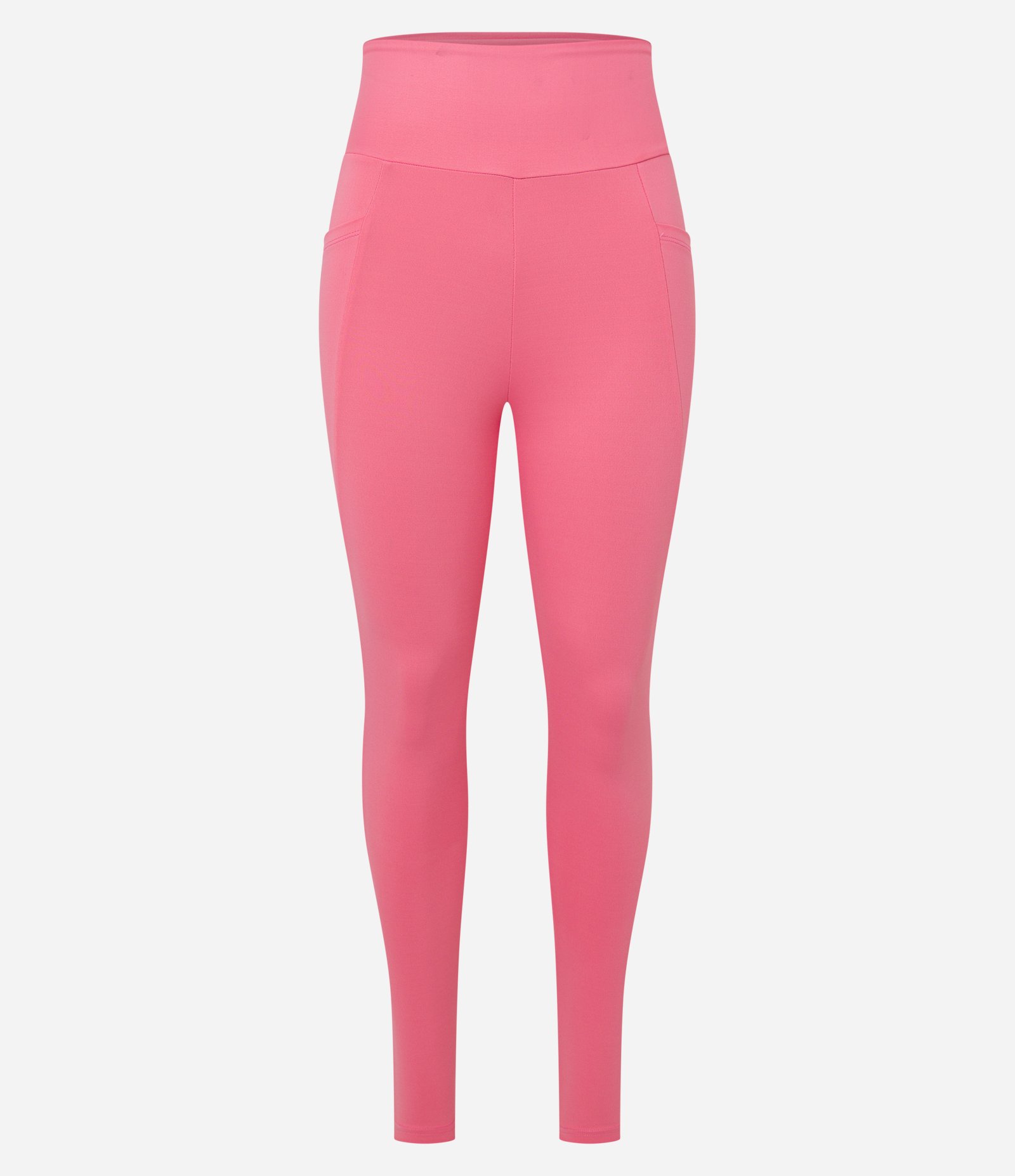 Calça Legging Esportiva em Microfibra Pesada com Tiras Elásticas Cruzadas Rosa 6