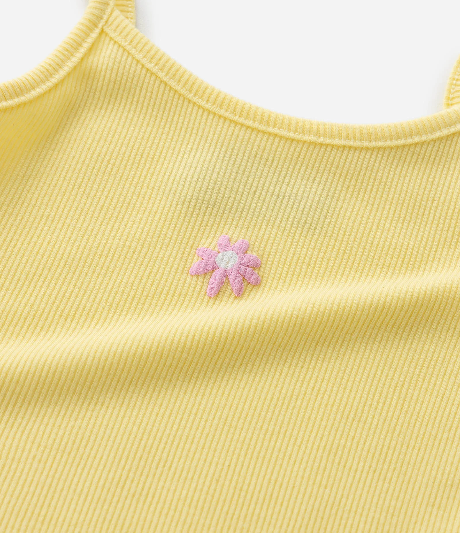 Kit 03 Regatas Infantis em Ribana com Detalhes de Flor Multicores 6