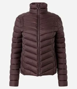 Jaqueta Puffer Ultra Leve em Poliamida com Saquinho de Guardar