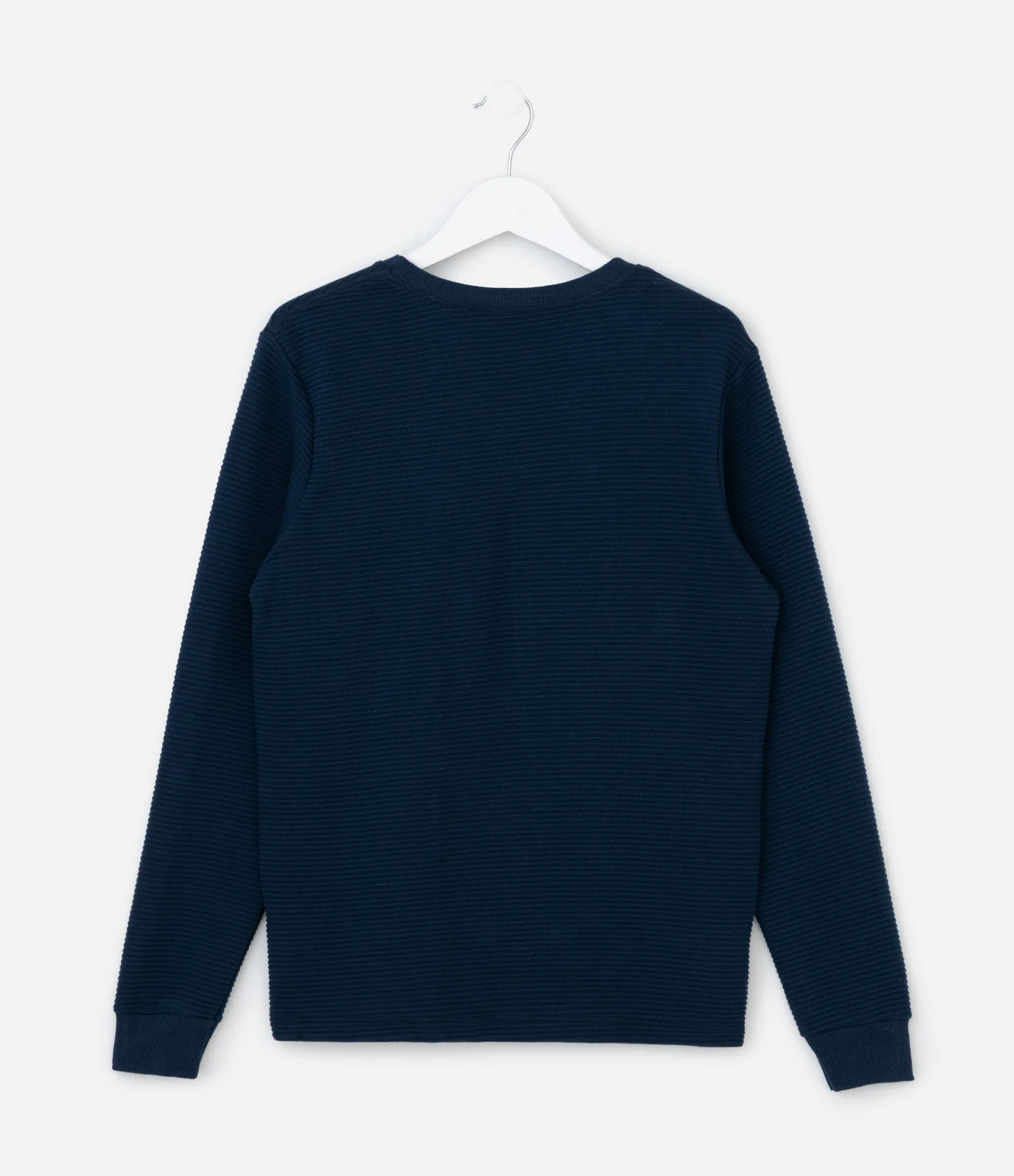 Camiseta Infantil Texturizada com Etiqueta na Barra - Tam 5 a 14 Anos Azul 2