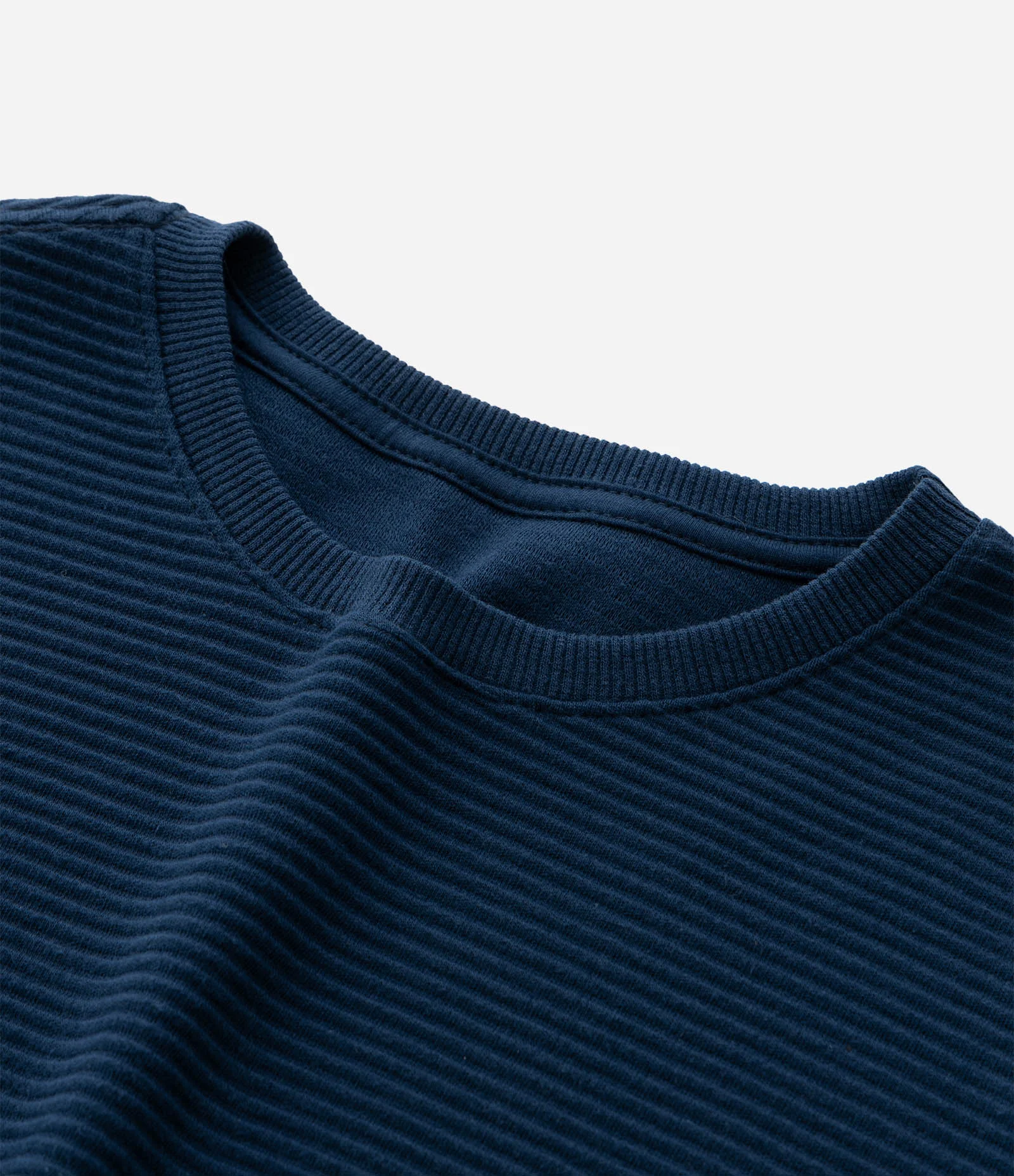 Camiseta Infantil Texturizada com Etiqueta na Barra - Tam 5 a 14 Anos Azul 5