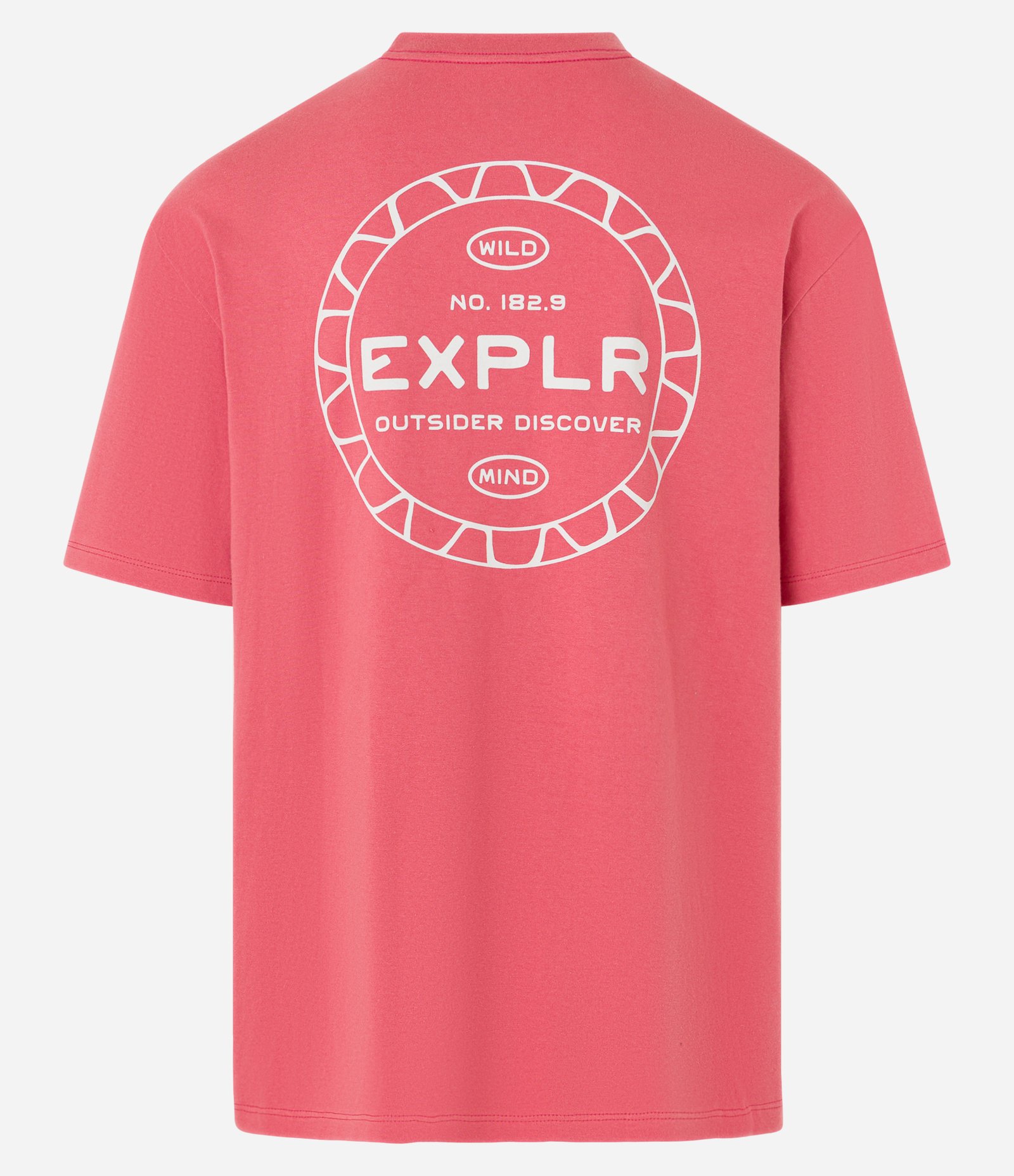 Camiseta Relaxed em Malhão com Estampa Lettering EXPLR Vermelho 6