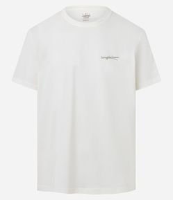 Camiseta Comfort em Algodão Peruano com Estampa Abstrata