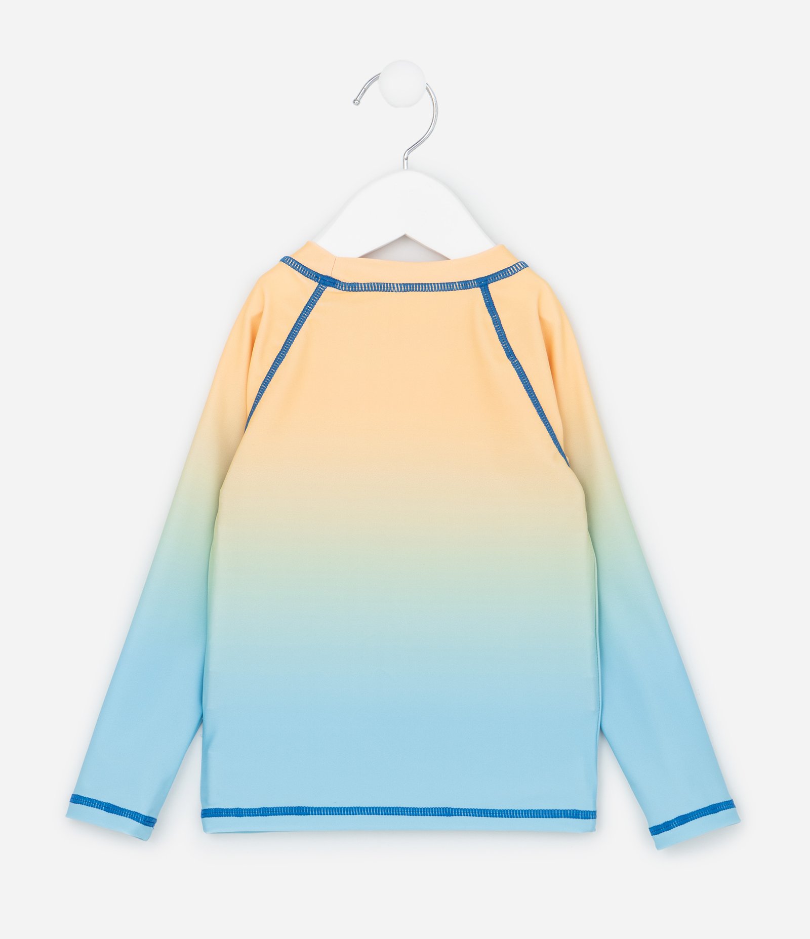 Conjunto Infantil Camiseta UV e Sunga Praia Tam 1 a 6 Verde Água/Amarelo 4