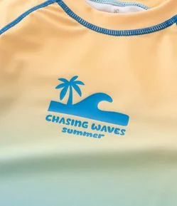 Conjunto Infantil Camiseta UV e Sunga Praia Tam 1 a 6