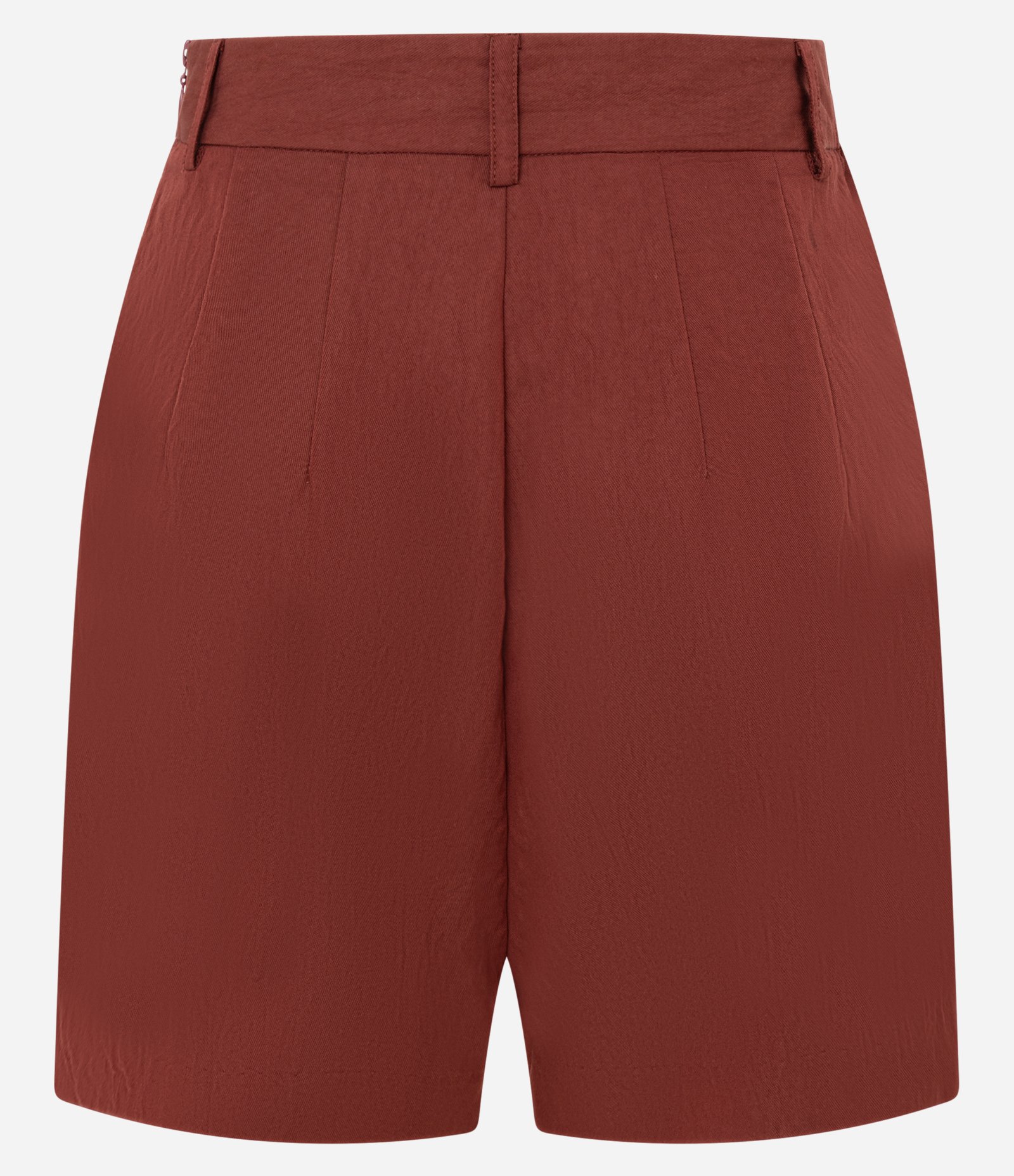 Short Saia Transpassado em Viscose Marrom 2