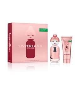 Kit Benetton United Colors Sisterland Blush Cherry DP 80 ml + Creme corporal 75 ml