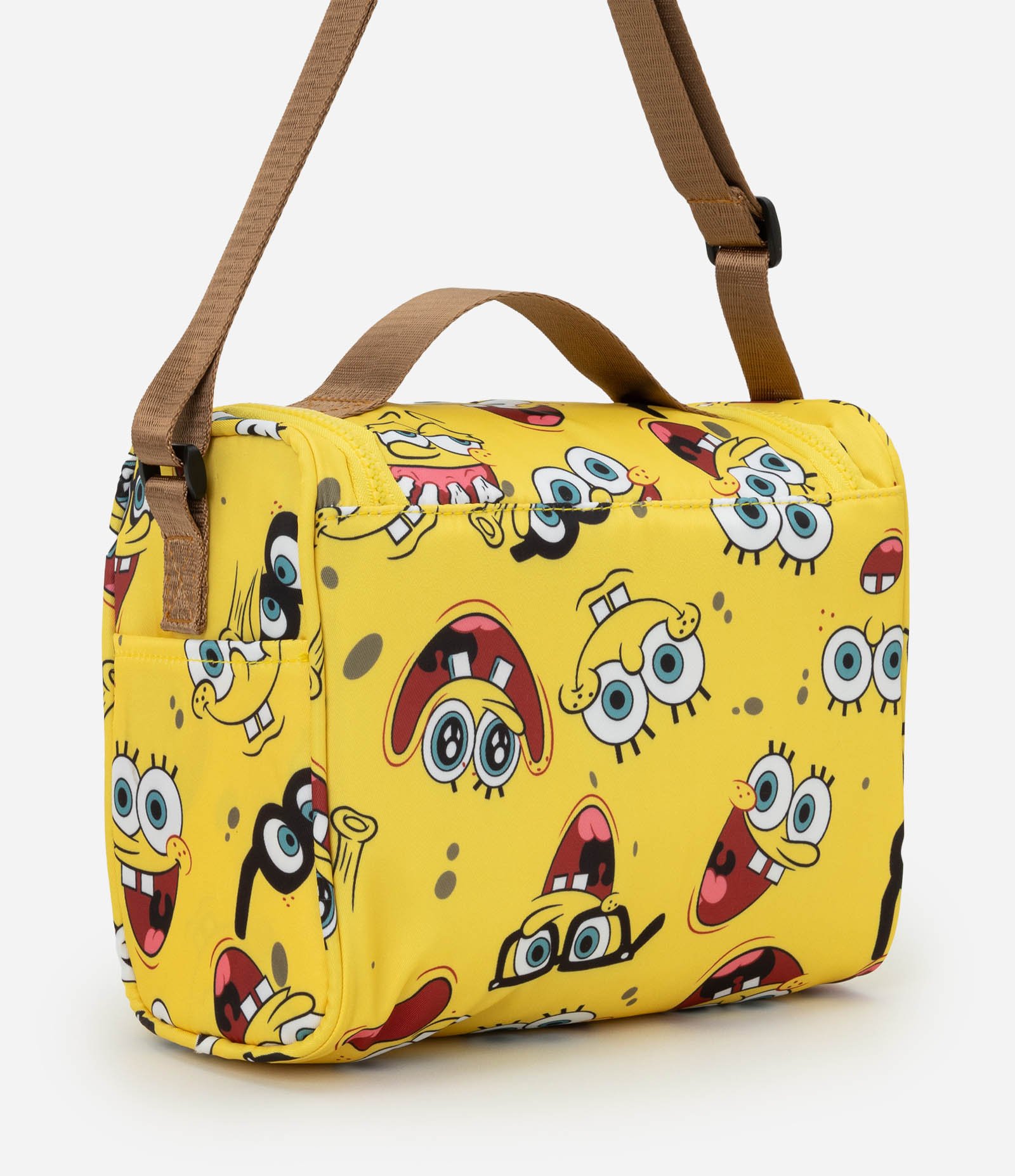 Lancheira Térmica com Estampa Bob Esponja e Alça Ajustável Amarelo 3