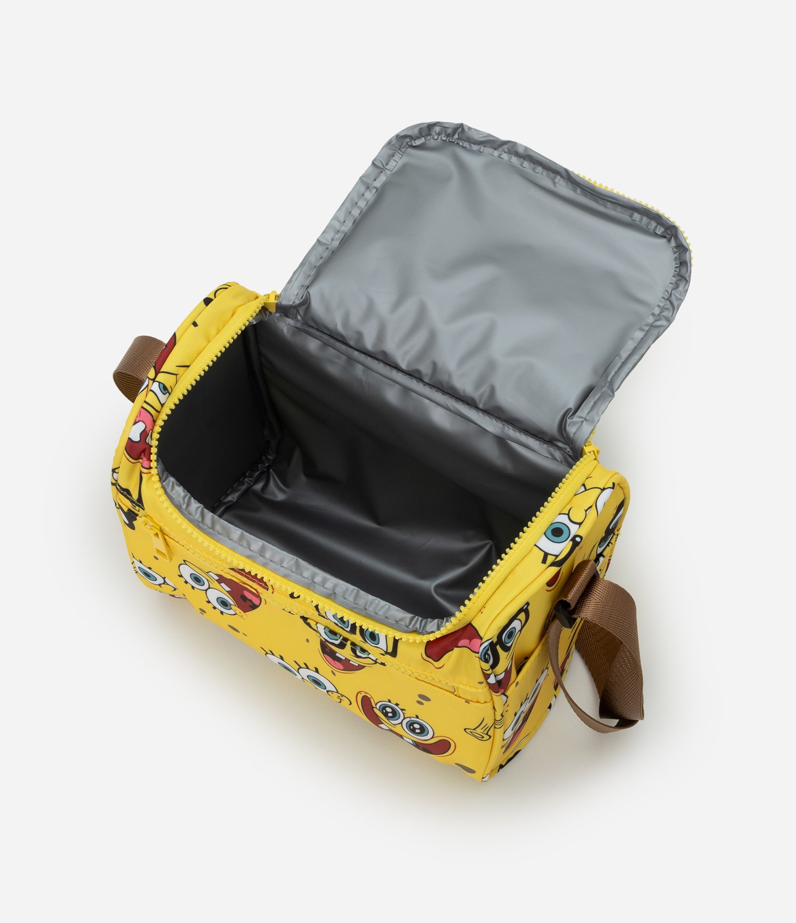 Lancheira Térmica com Estampa Bob Esponja e Alça Ajustável Amarelo 6
