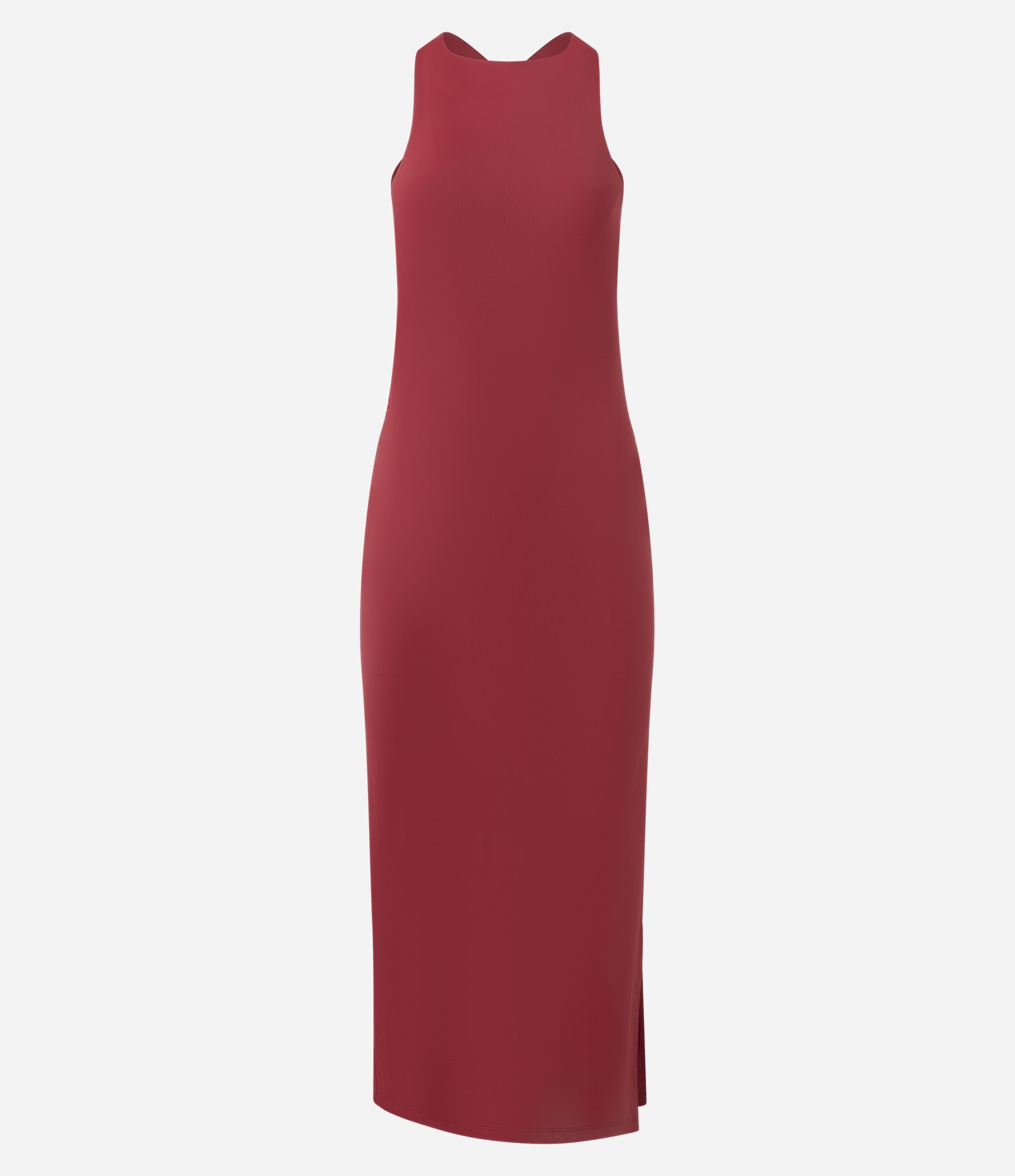 Vestido Midi com Alças Cruzadas nas Costas Vermelho 4