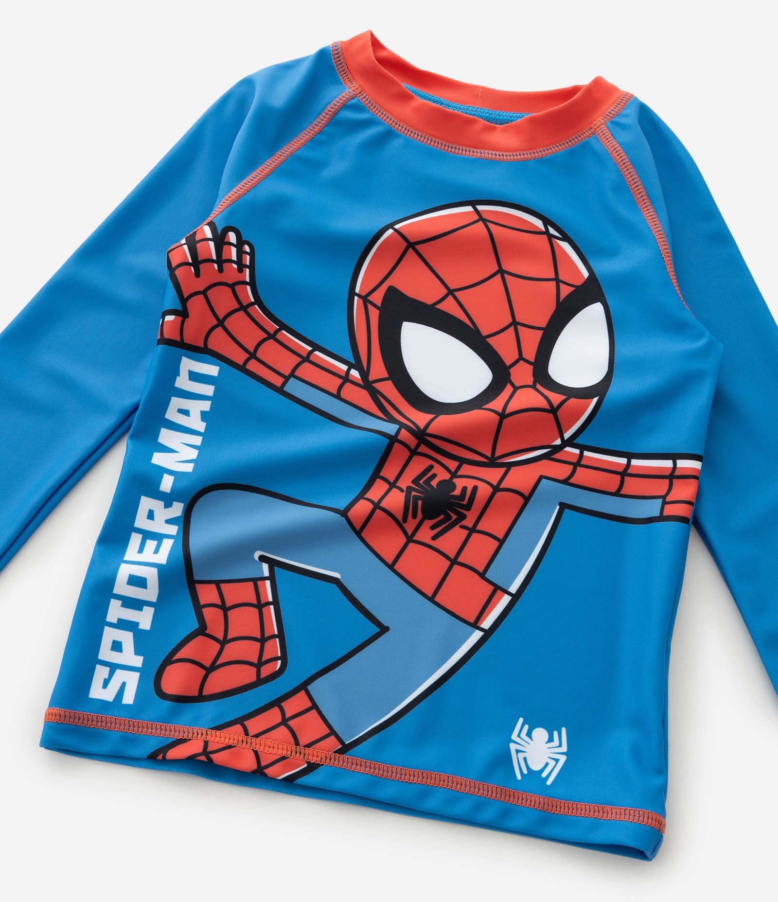 Conjunto Infantil Praia Homem Aranha com Proteção UV – Tam 1 a 4 Anos Azul/Vermelho 12