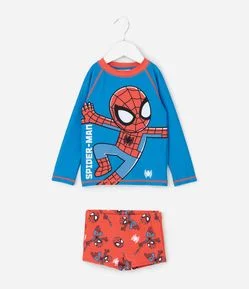 Conjunto Infantil Praia Homem Aranha com Proteção UV – Tam 1 a 4 Anos