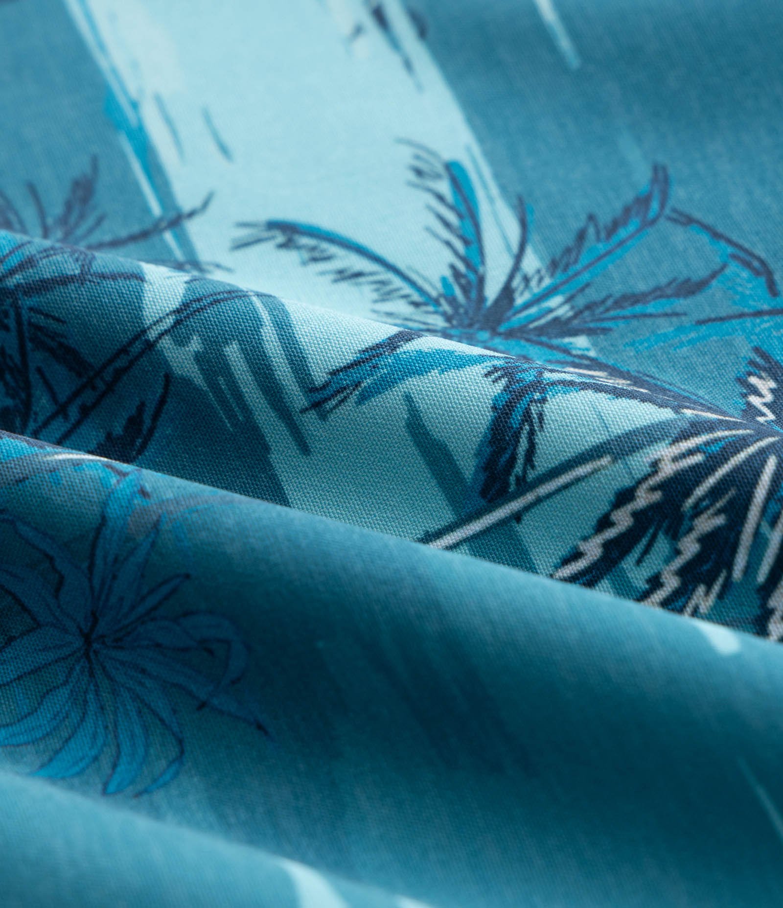 Bermuda Infantil de Banho com Estampa Tropical - Tam 5 a 14 Anos Azul 3