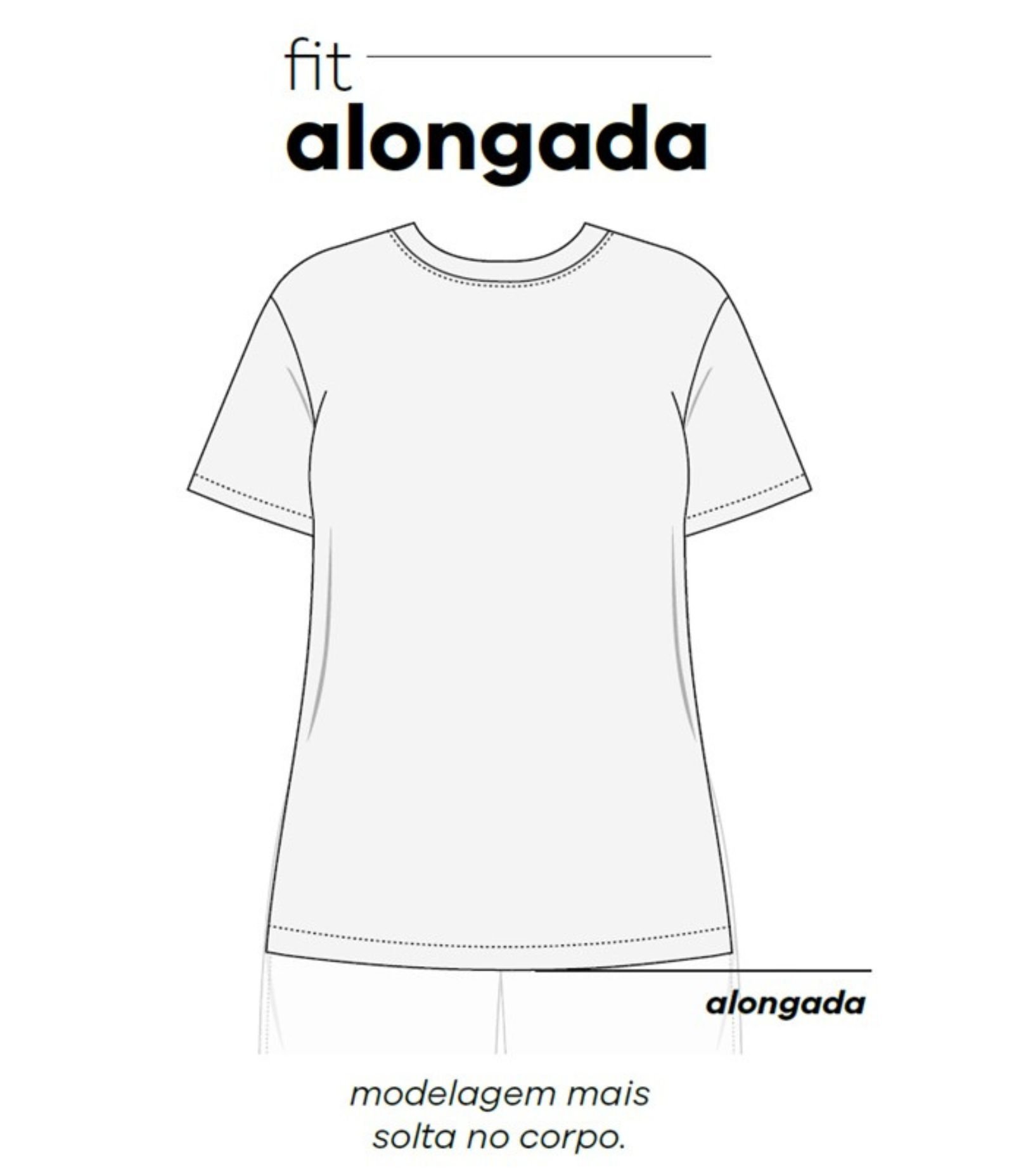 Camiseta Alongada em Algodão com Estampa Moonlight Sky Curve & Plus Size Azul Estonado 4