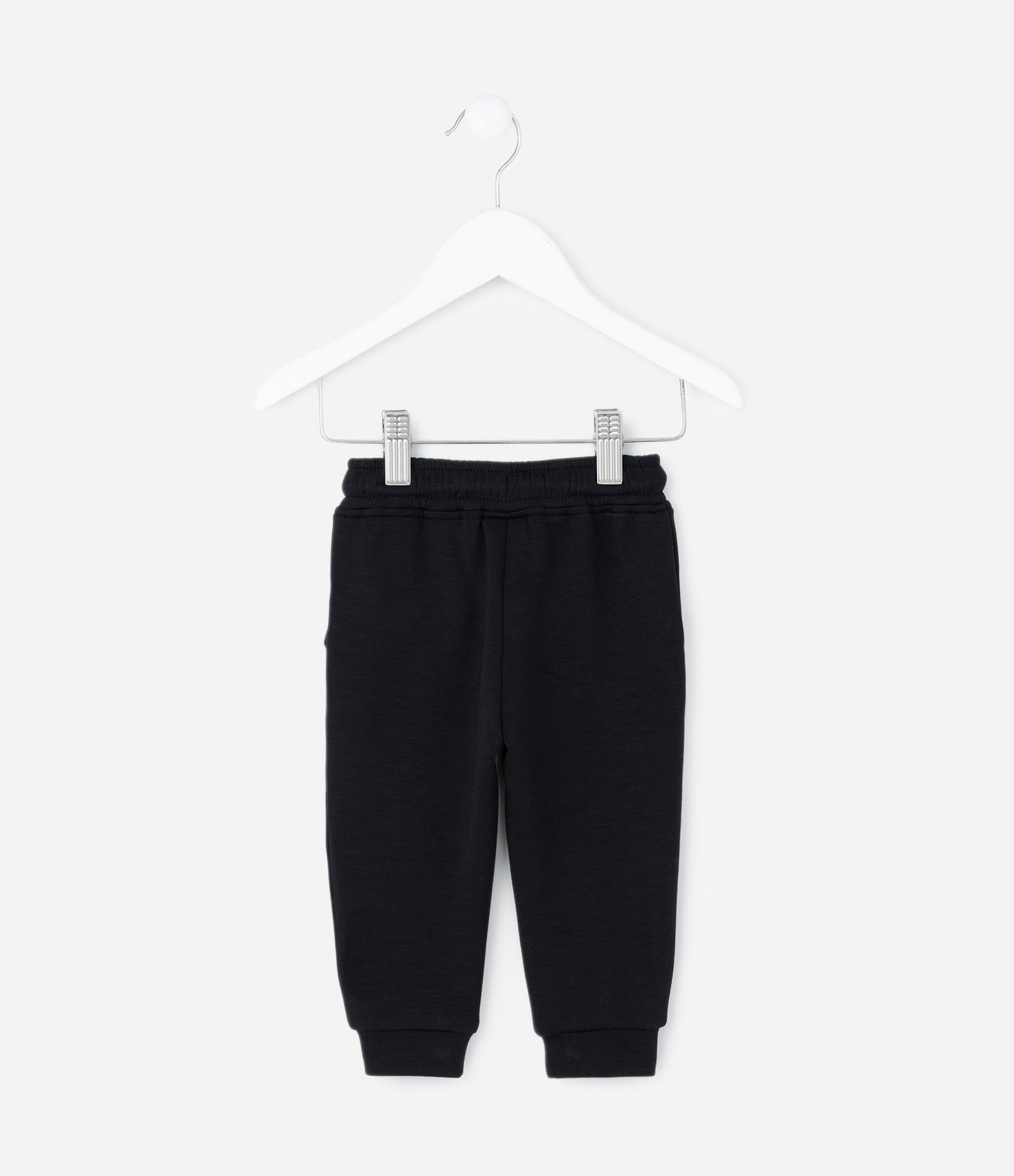 Calça Infantil com Cordão Ajustável - Tam RN a 18 Meses Preto 2