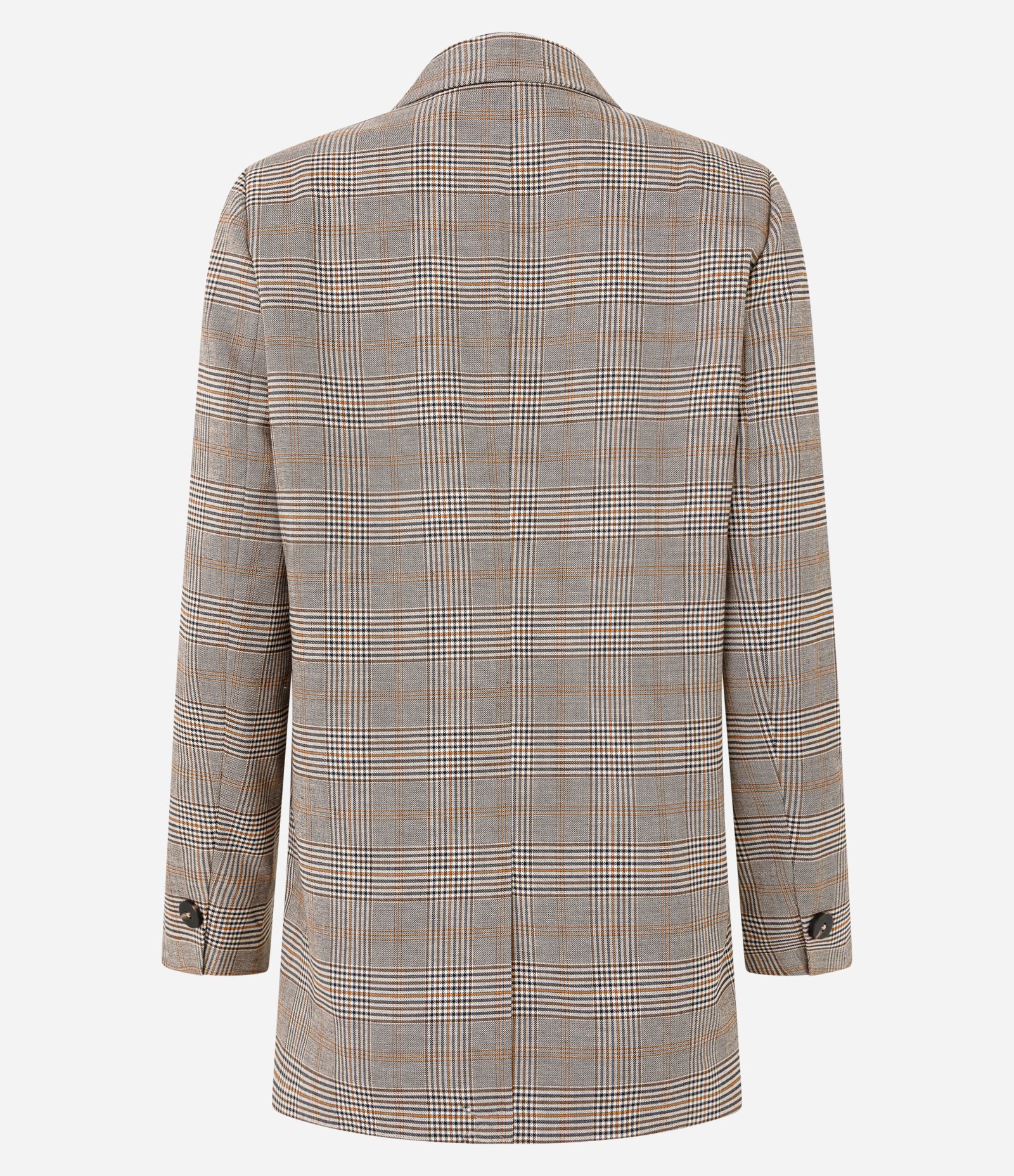 Blazer Oversized em Alfaiataria com Estampa Xadrez Cinza 7