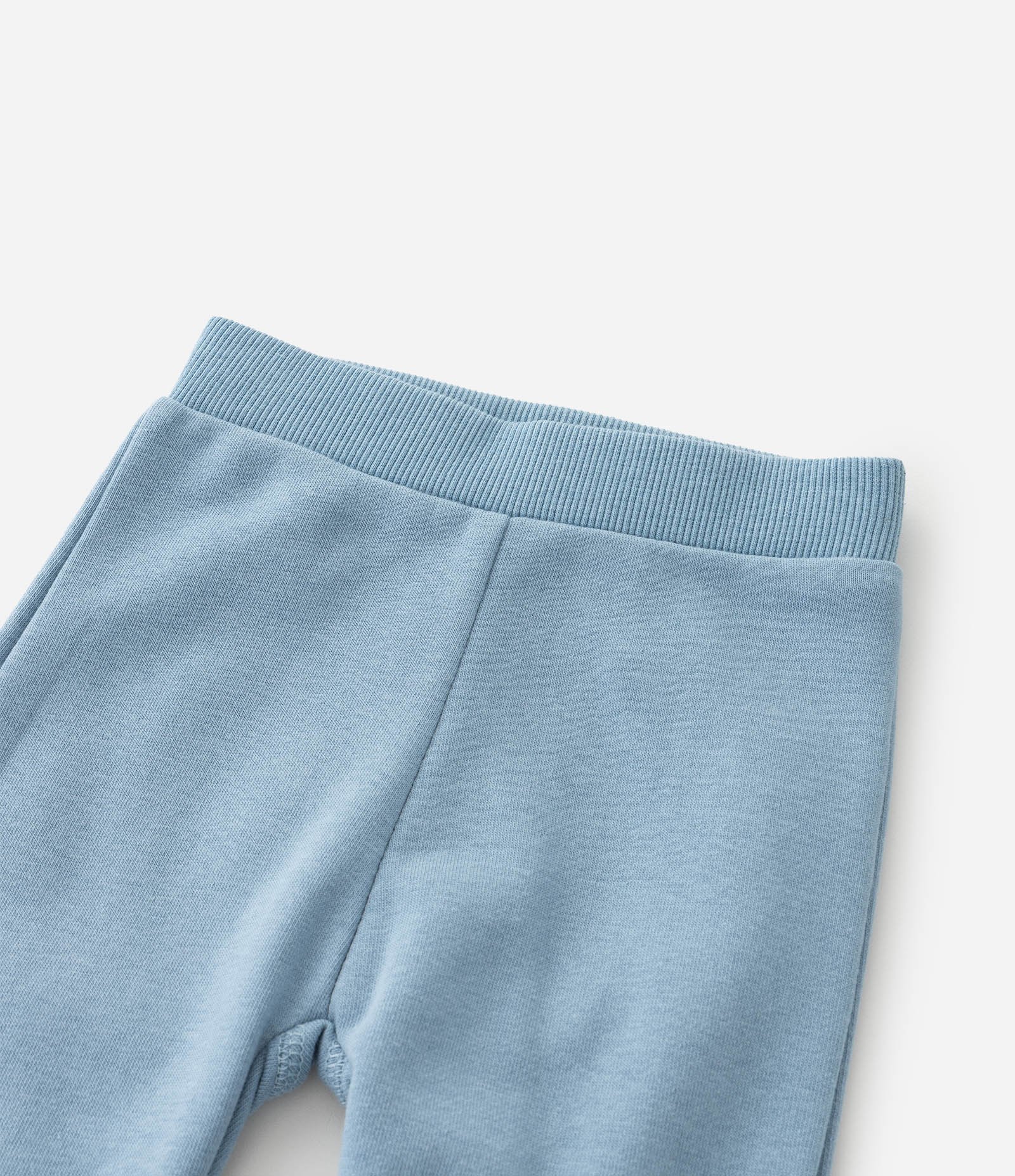 Conjunto Infantil em Moletom com Bordado de Ursinho – Tam 0 a 18 Meses Azul Claro 8