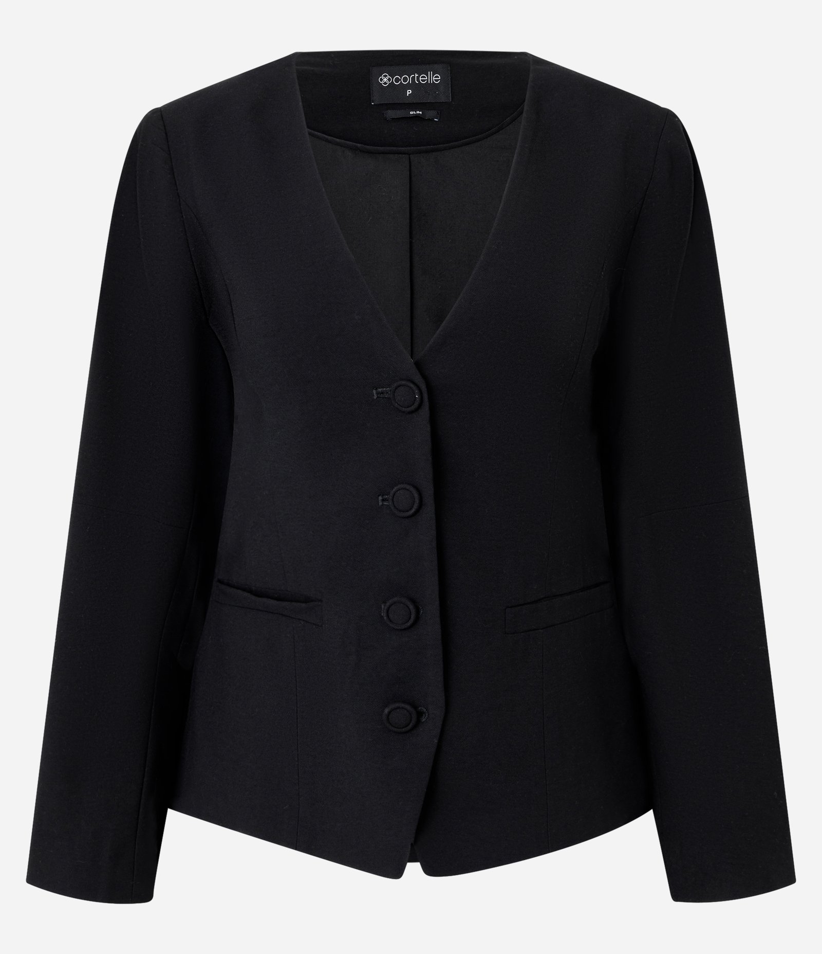 Blazer Alfaiatado com Corte Acinturado e Mangas Balloon Preto 6