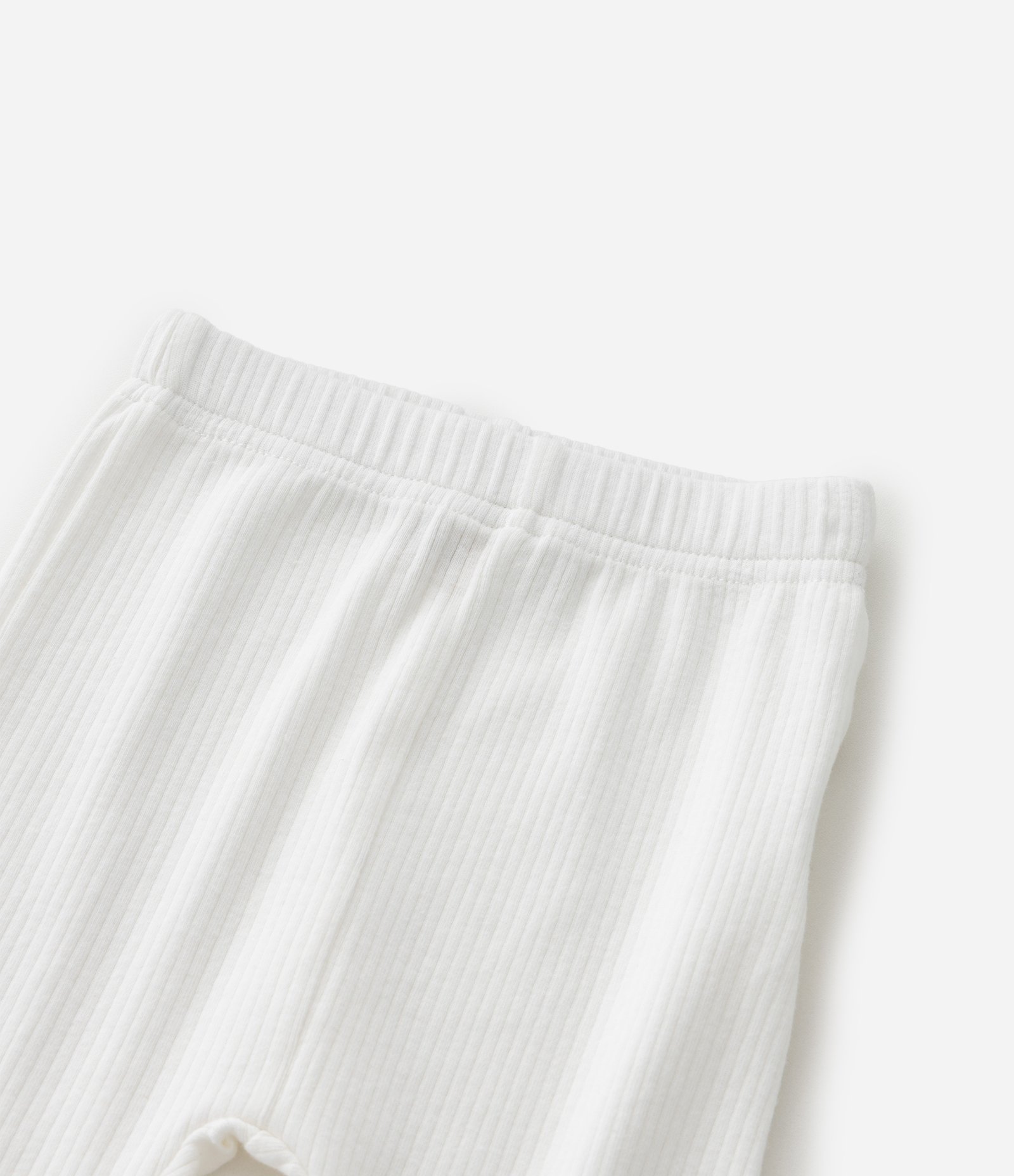 Calça Infantil Canelada com Botões na Barra – Tam RN a 18 Meses Branco 5