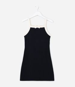 Vestido Infantil com Laço Aplicado - Tam 
 7 A 14