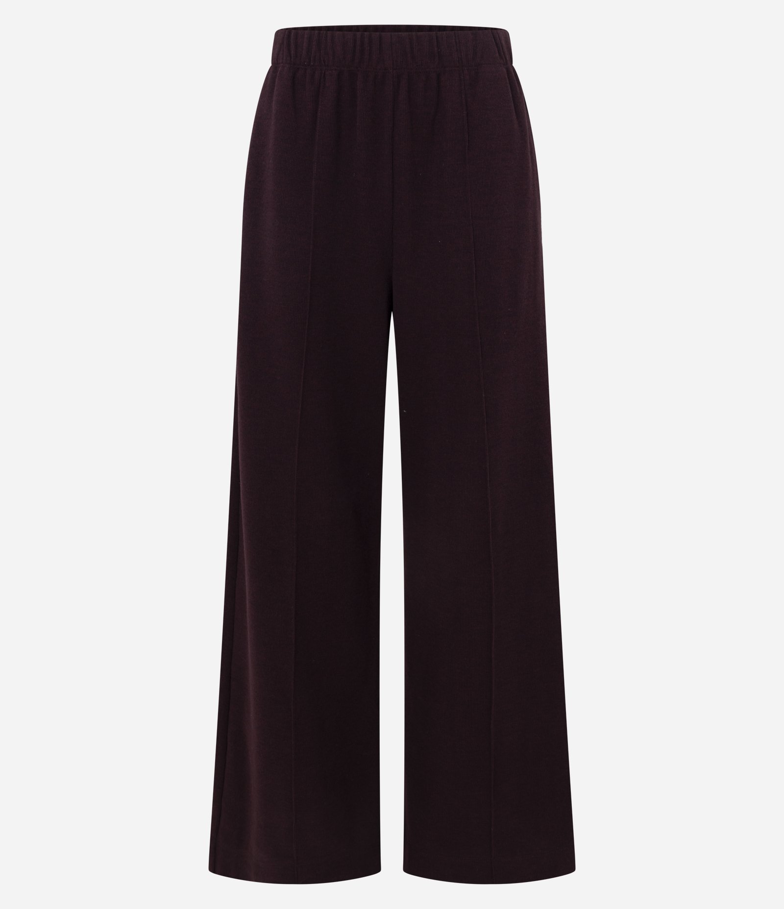 Calça Wide Leg em Moletom Sem Felpa Vermelho 5