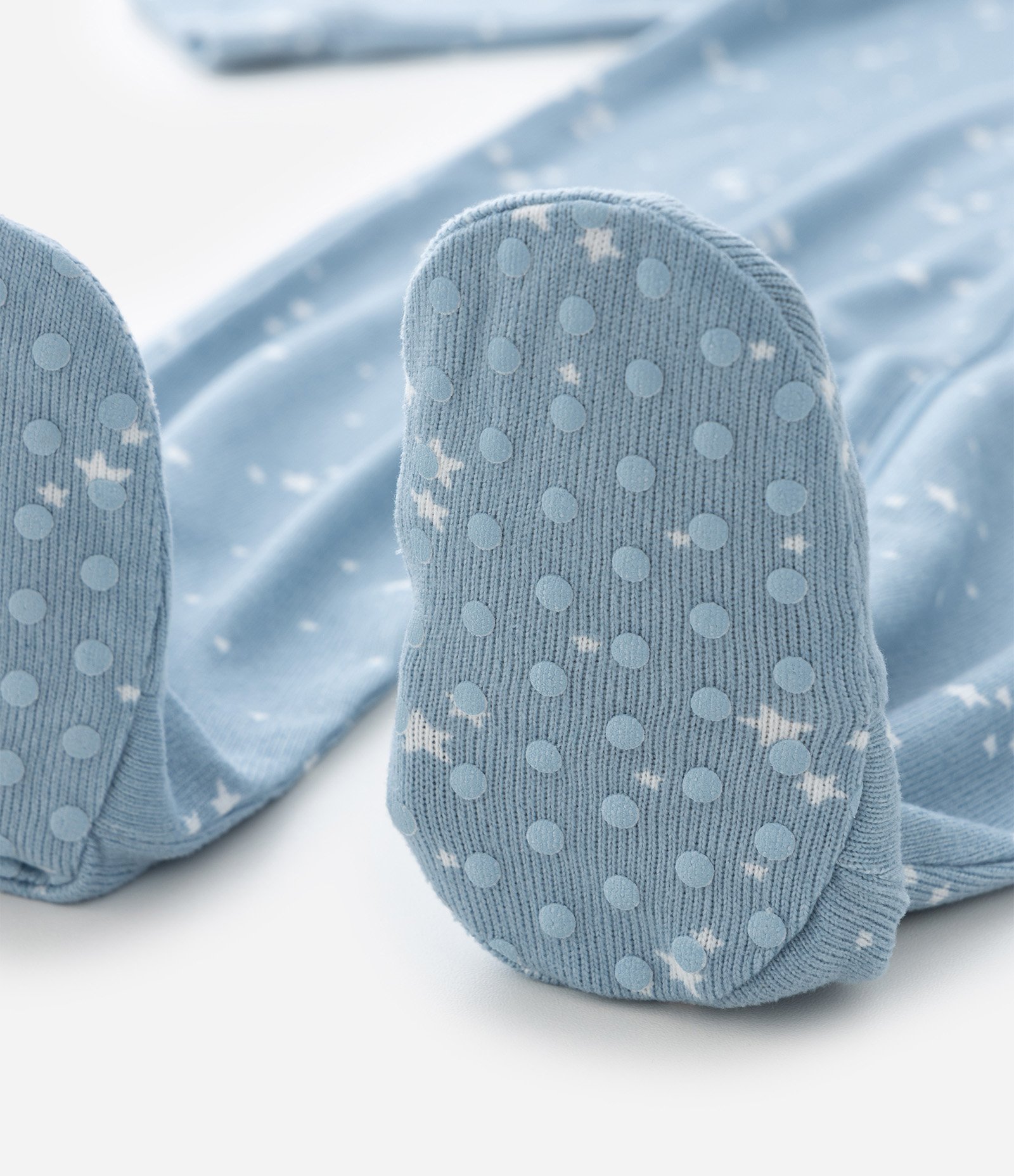 Macaquinho Infantil em Moletinho com Estampa de Estrelas – Tam 0 a 18 Meses Azul 6