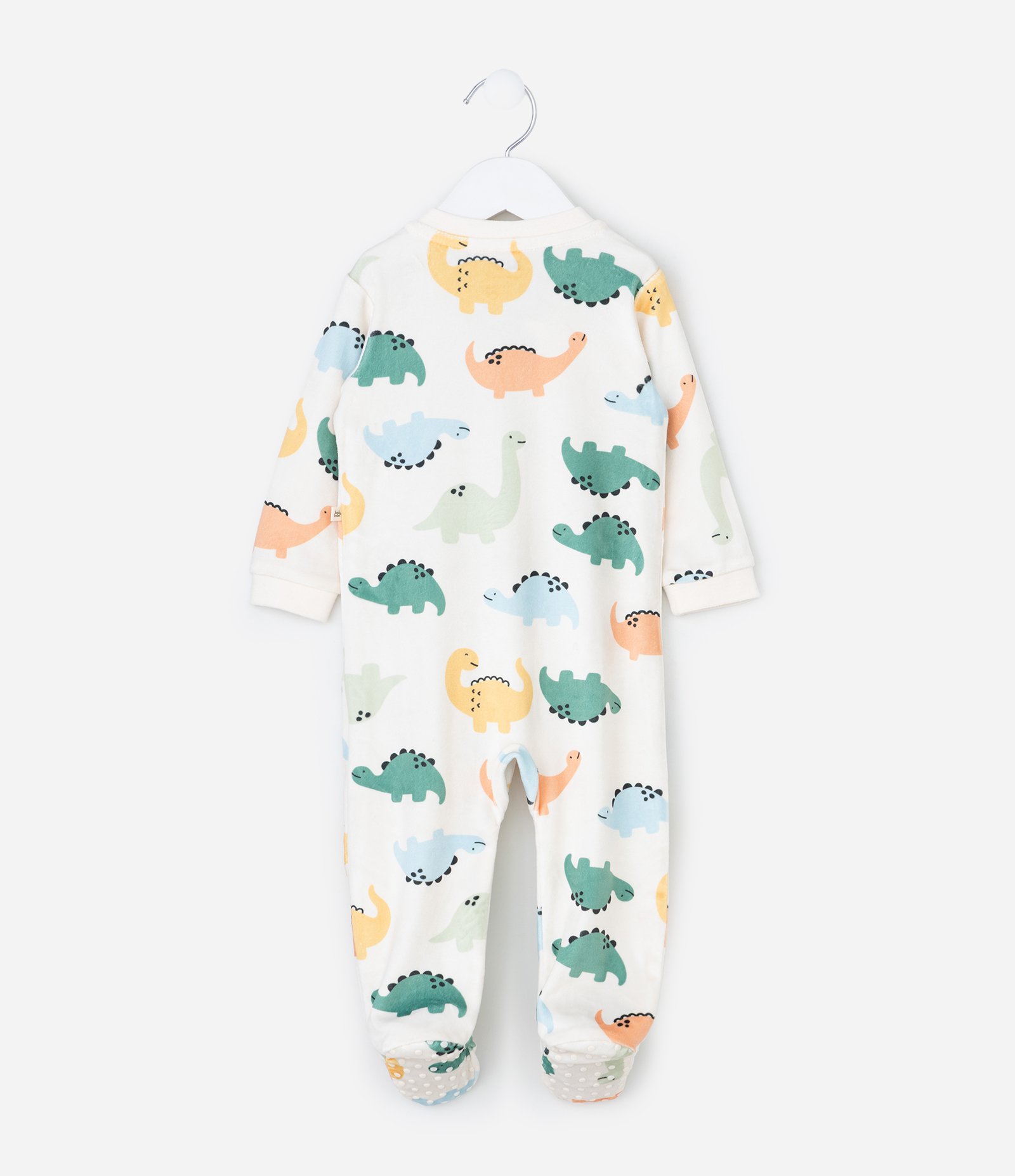 Macacão Infantil com Estampa de Dinossauros – Tam RN a 24 Meses Off White 4