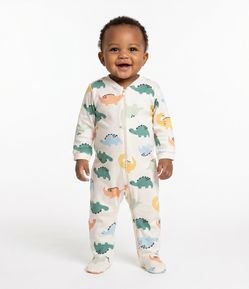 Macacão Infantil com Estampa de Dinossauros – Tam RN a 24 Meses