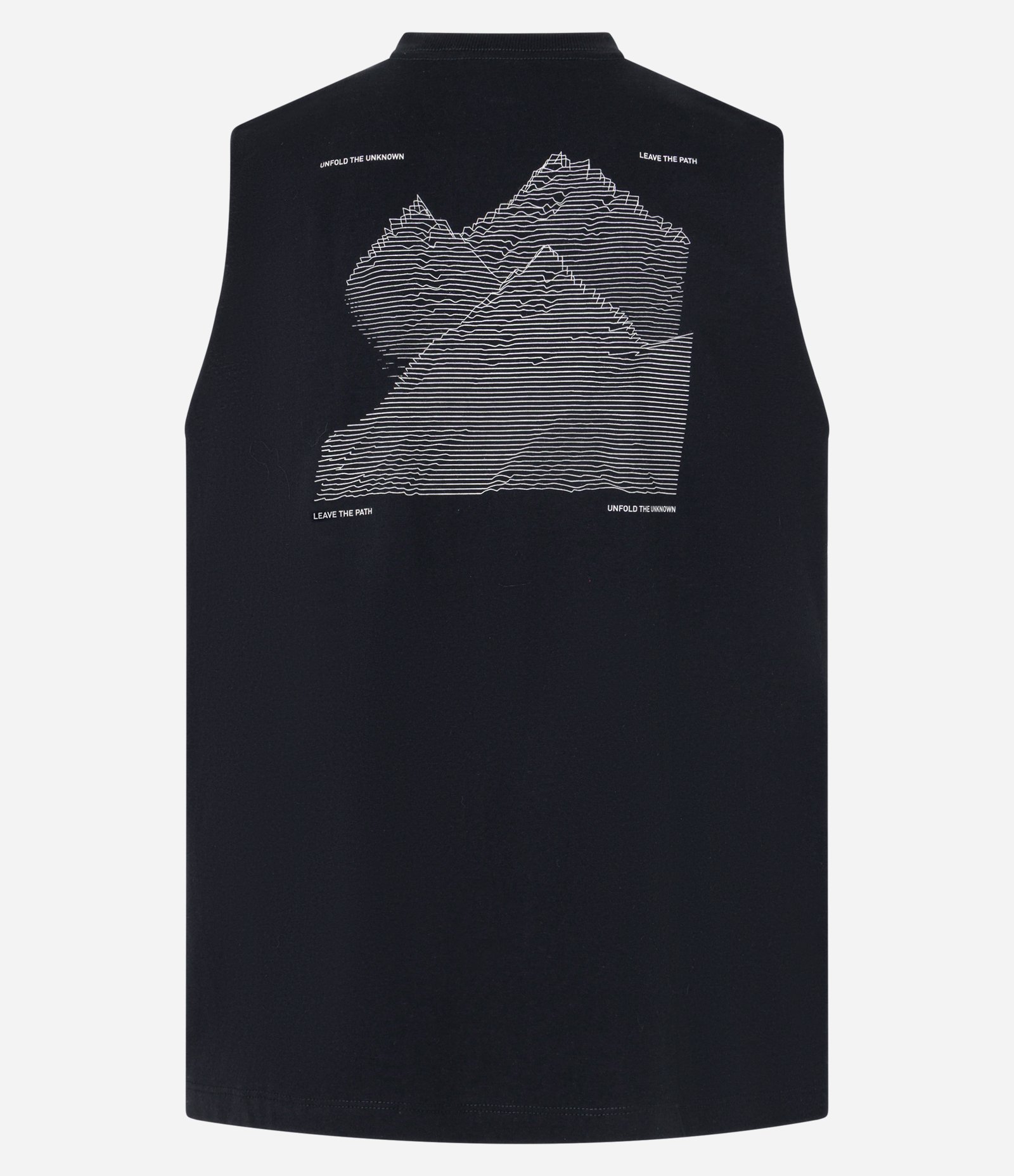 Regata Comfort em Algodão com Estampa de Montanhas Preto 6