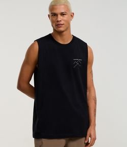 Regata Comfort em Algodão com Estampa de Montanhas