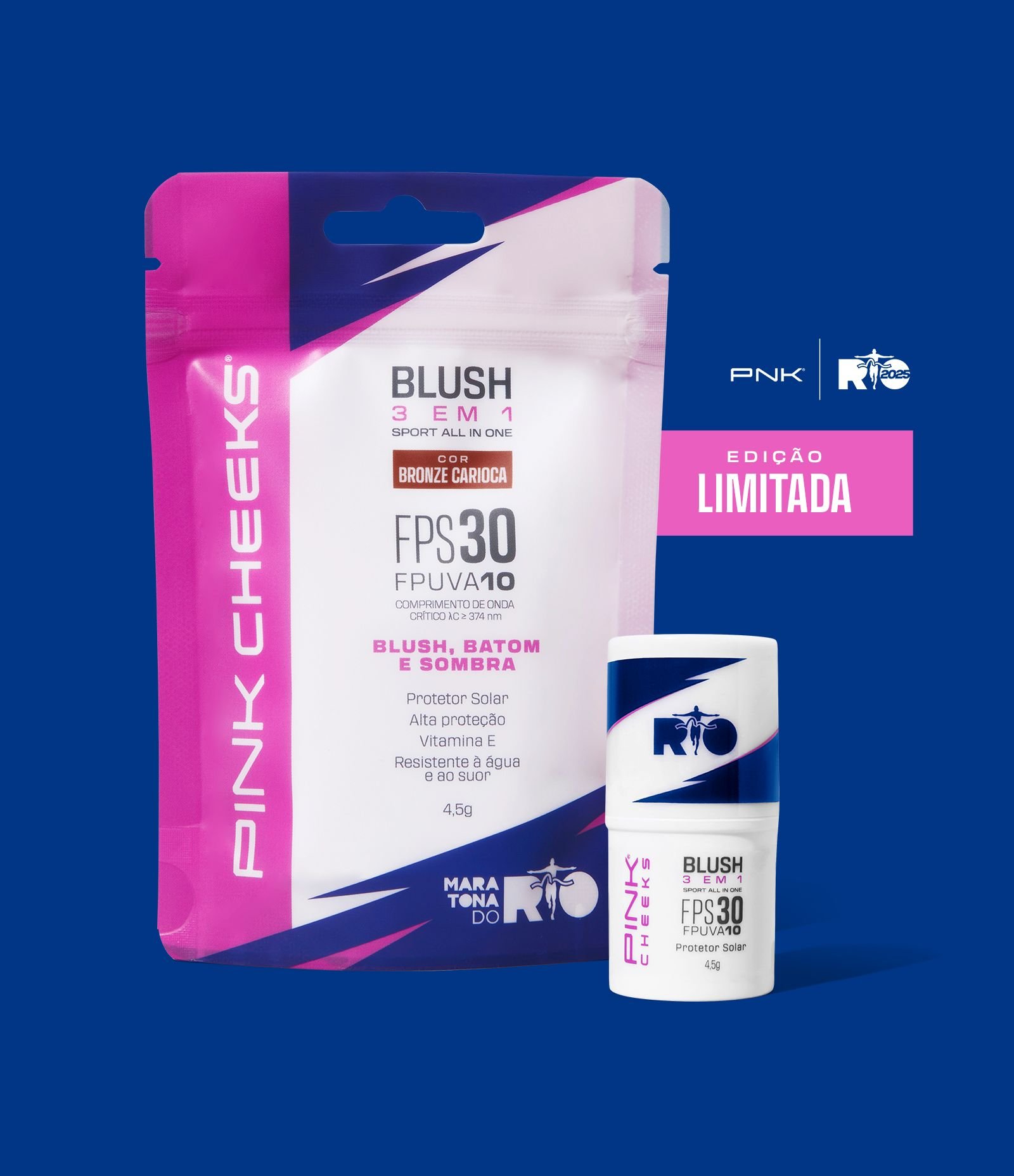 Blush Sport All In One FPS 30 FPUVA 10 Pink Cheeks Bronze 4