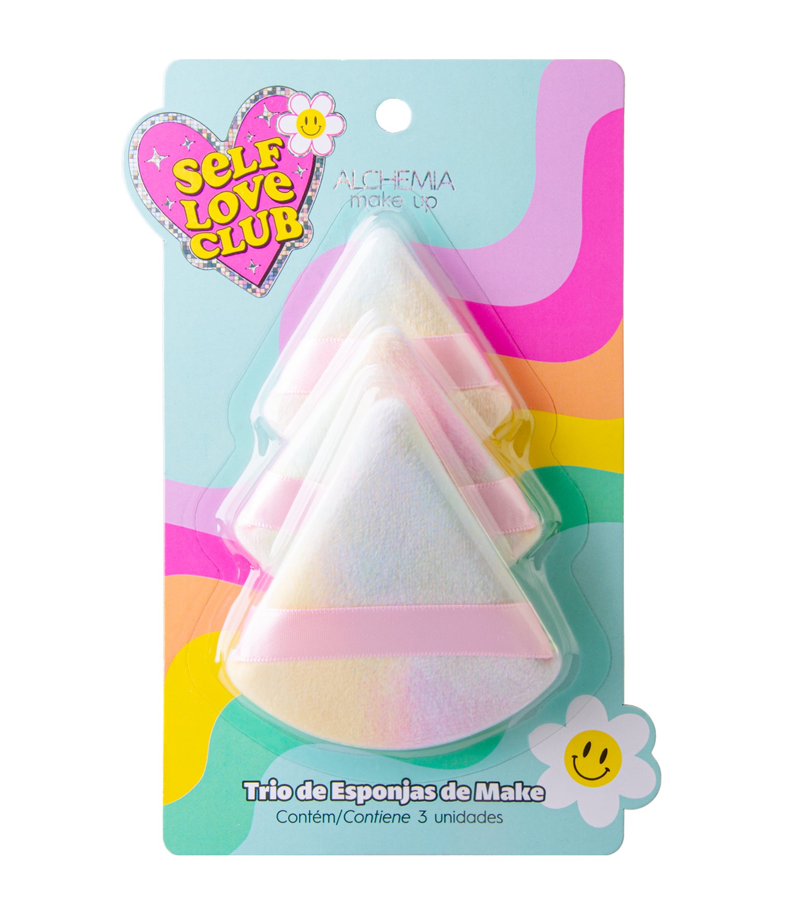 Trio De Esponjas De Maquiagem Self Love Club Alchemia Love 1