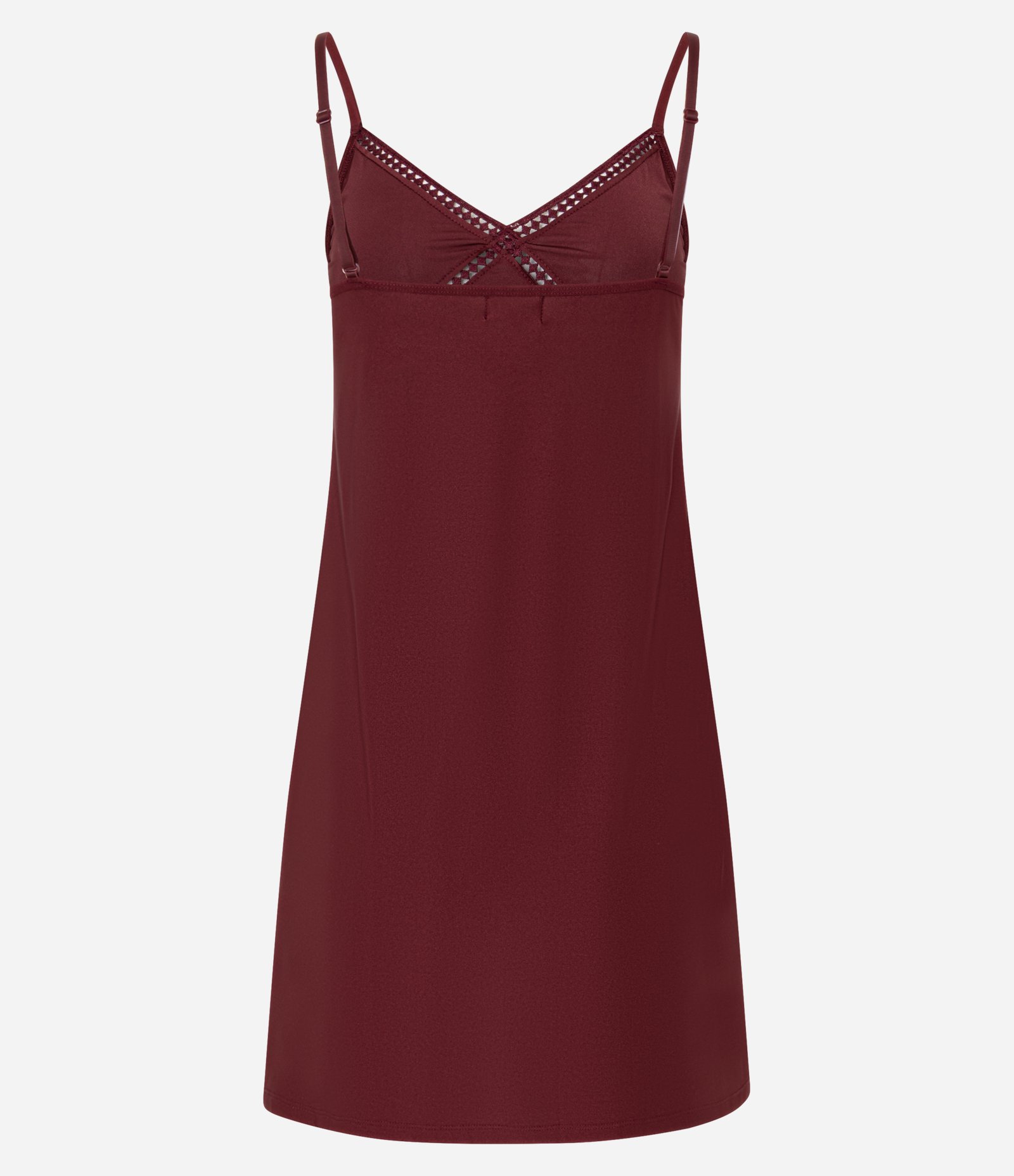 Camisola de Alcinha em Microfibra com Aviamento Marsala 3