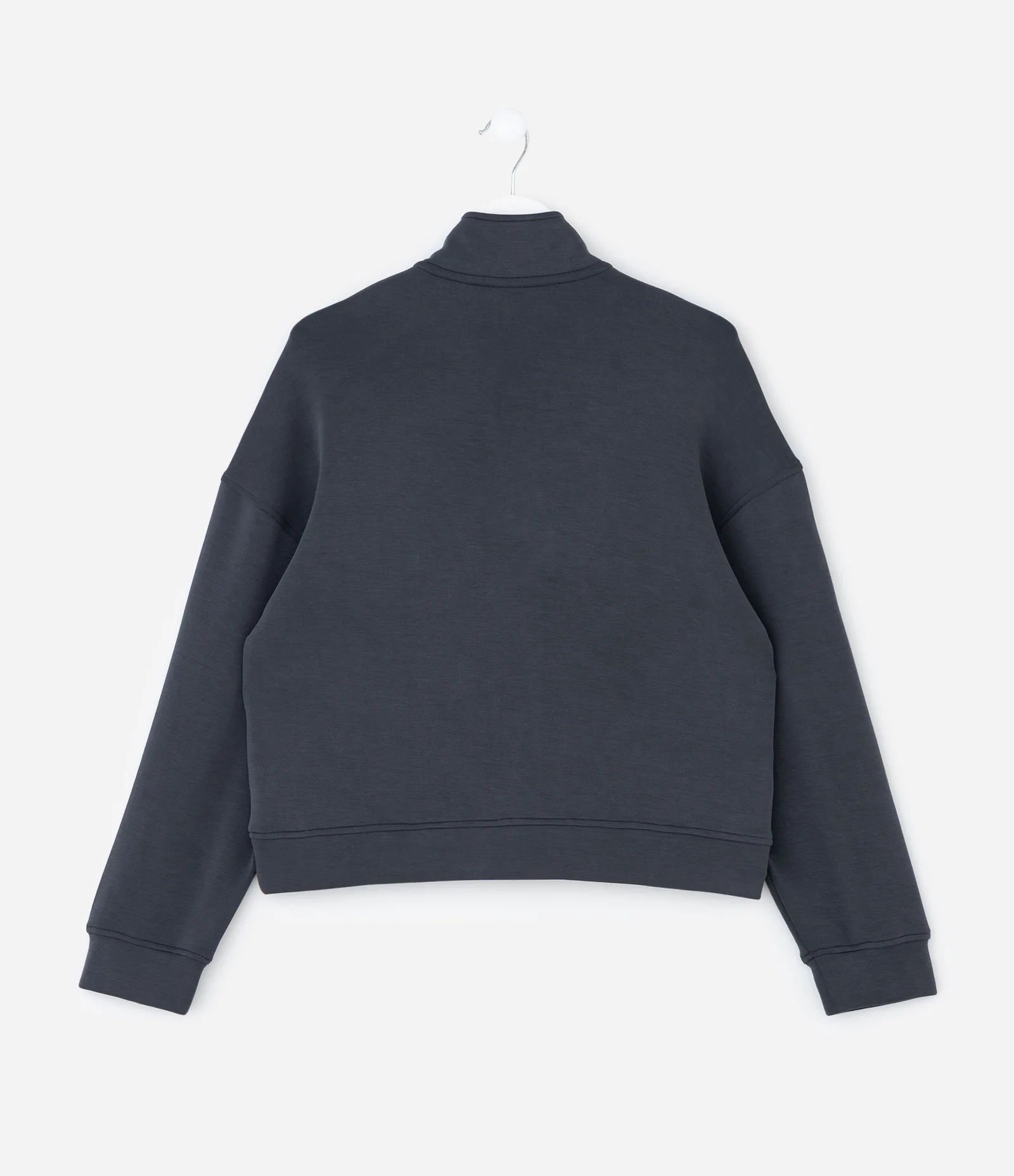 Casaco Infantil Gola Alta com Estampa Stitch Outline – Tam 5 a 14 Anos Cinza Escuro 2