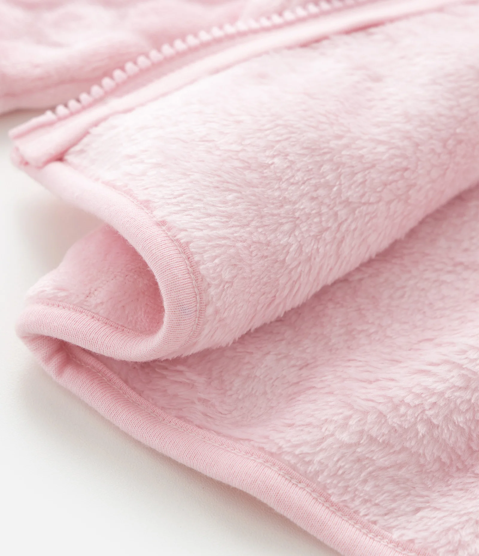 Jaqueta Infantil em Fleece com Capuz e Orelinhas Sky – Tam 1 a 5/6 Anos Rosa Claro 5