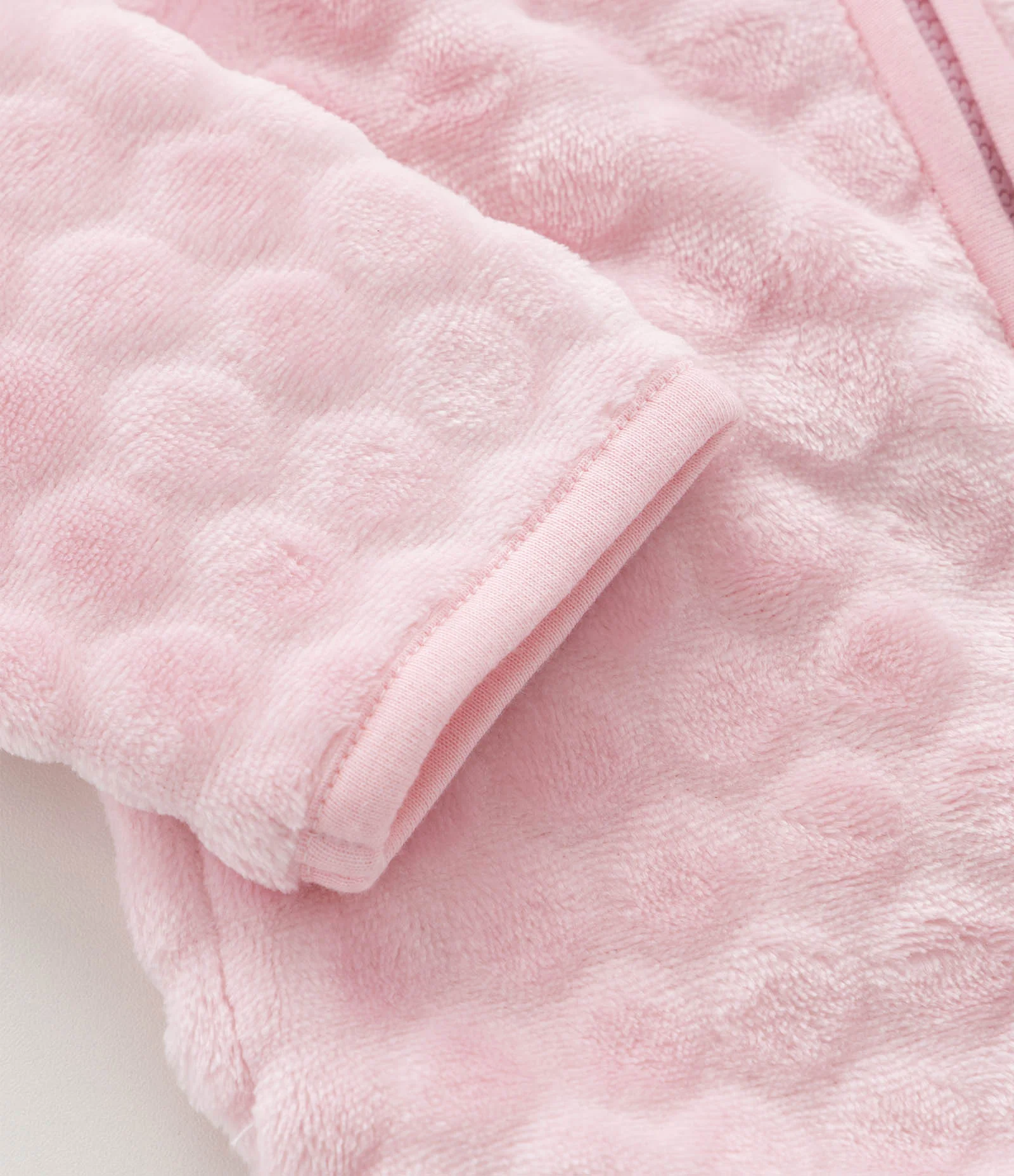 Jaqueta Infantil em Fleece com Capuz e Orelinhas Sky – Tam 1 a 5/6 Anos Rosa Claro 7