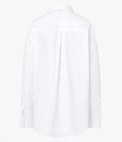 Camisa Maxi Oversized em Tricoline com Gravata