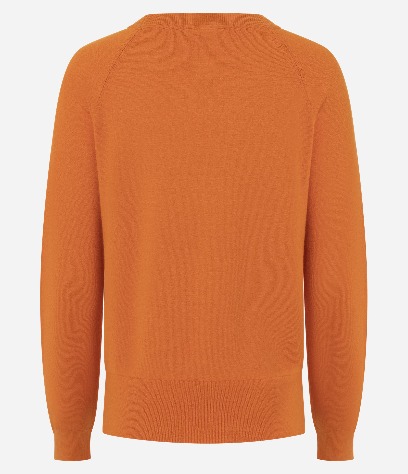 Suéter em Tricô com Gola Redonda Laranja 8