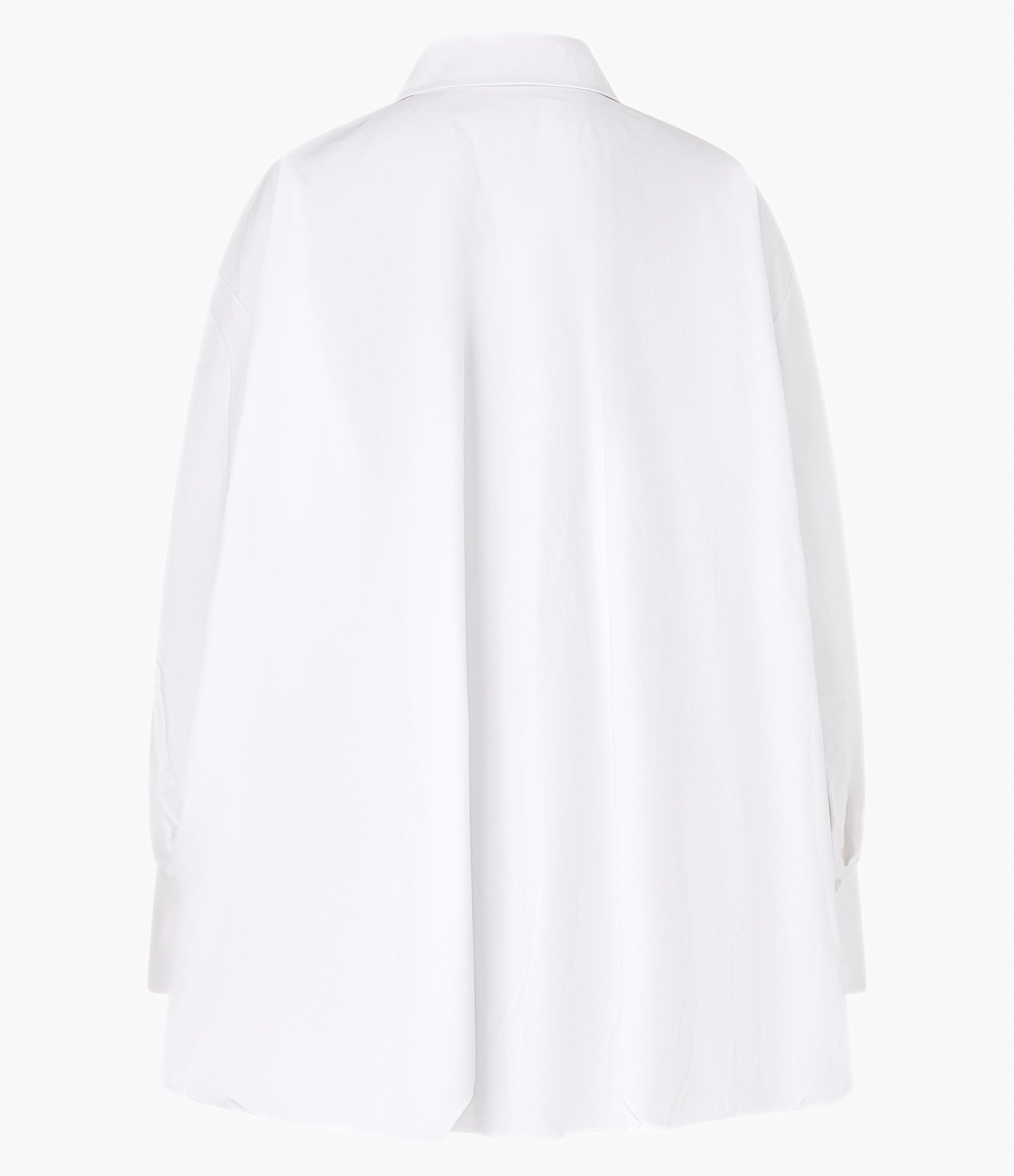 Vestido Chemise Maxi Oversized em Tricoline com Abotoamento Branco 12
