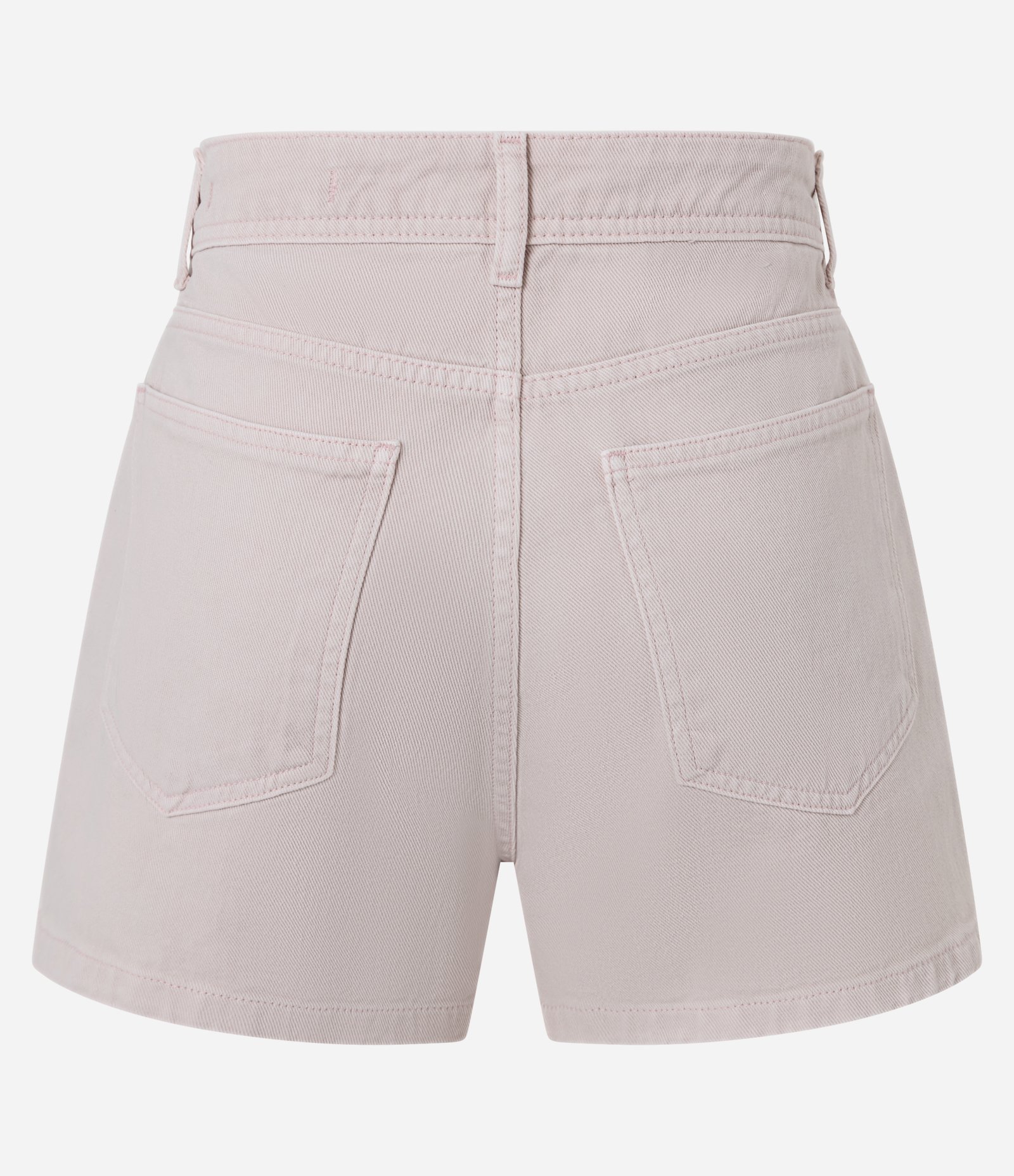 Short Saia Curto em Sarja com Passantes e Bolsos Rosa 2