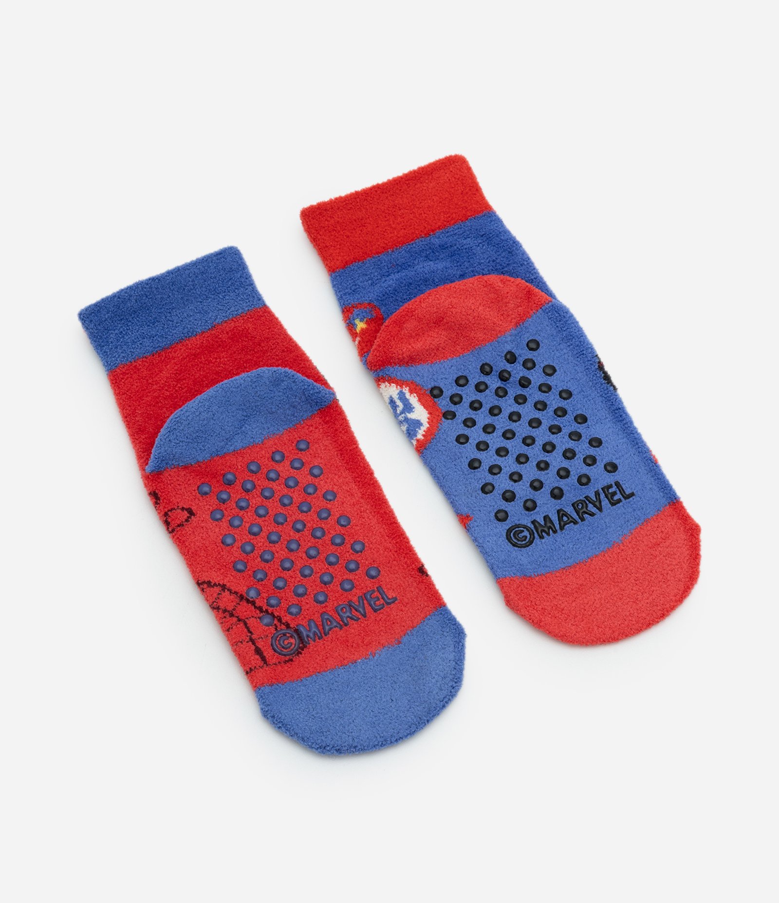 Kit 02 Meias Infantil com Estampa Spidey – Tam 22 a 30 Vermelho/Azul 2