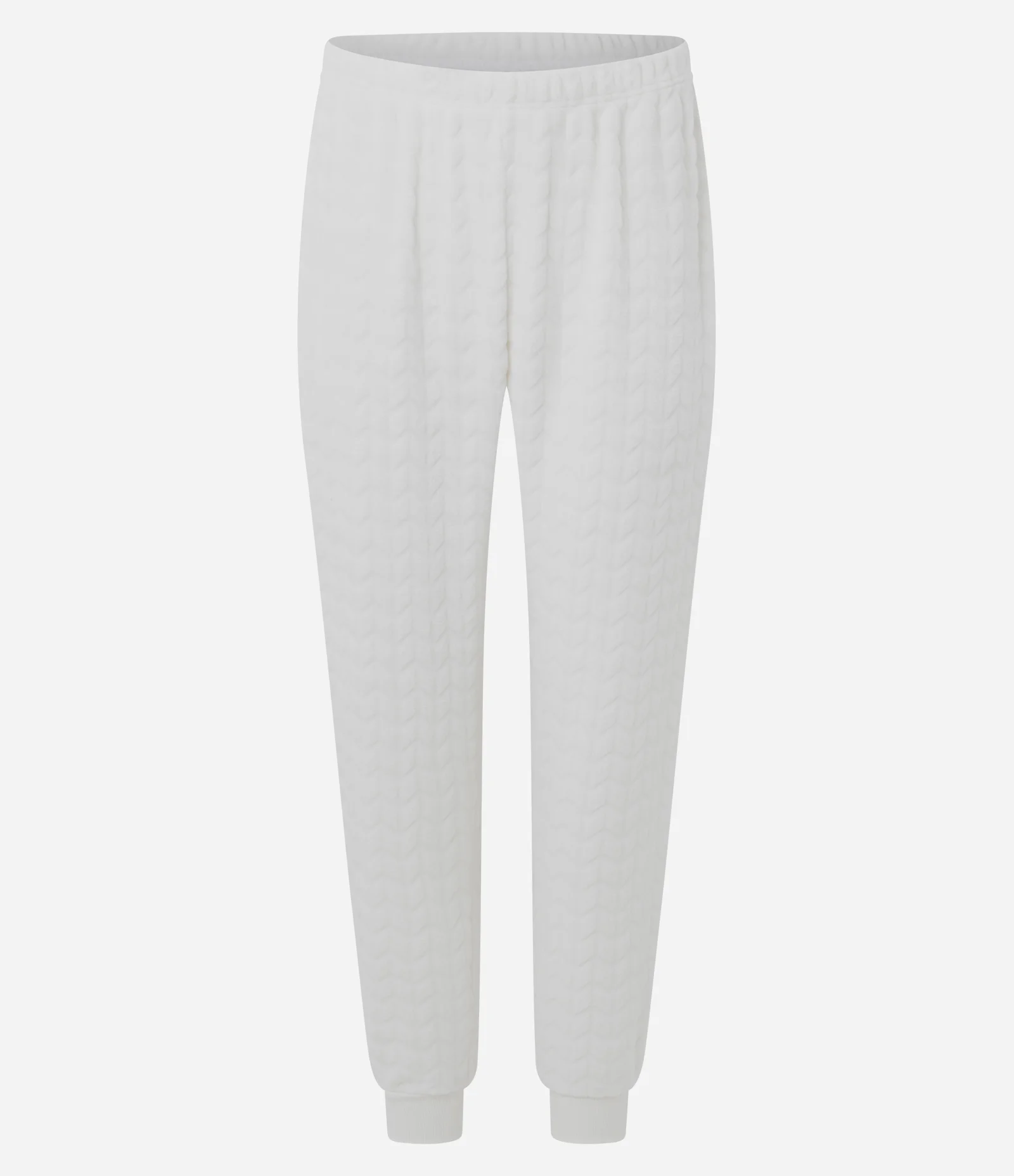 Pijama Longo em Fleece com Textura Branco 4