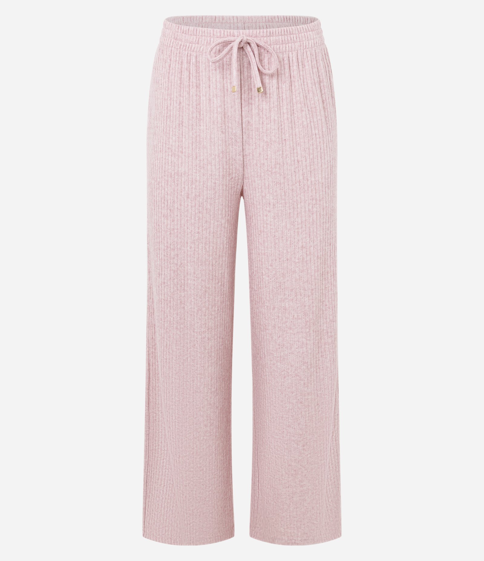 Trio de Pijama Longo em Tricô com Textura Canelada Rosa 6