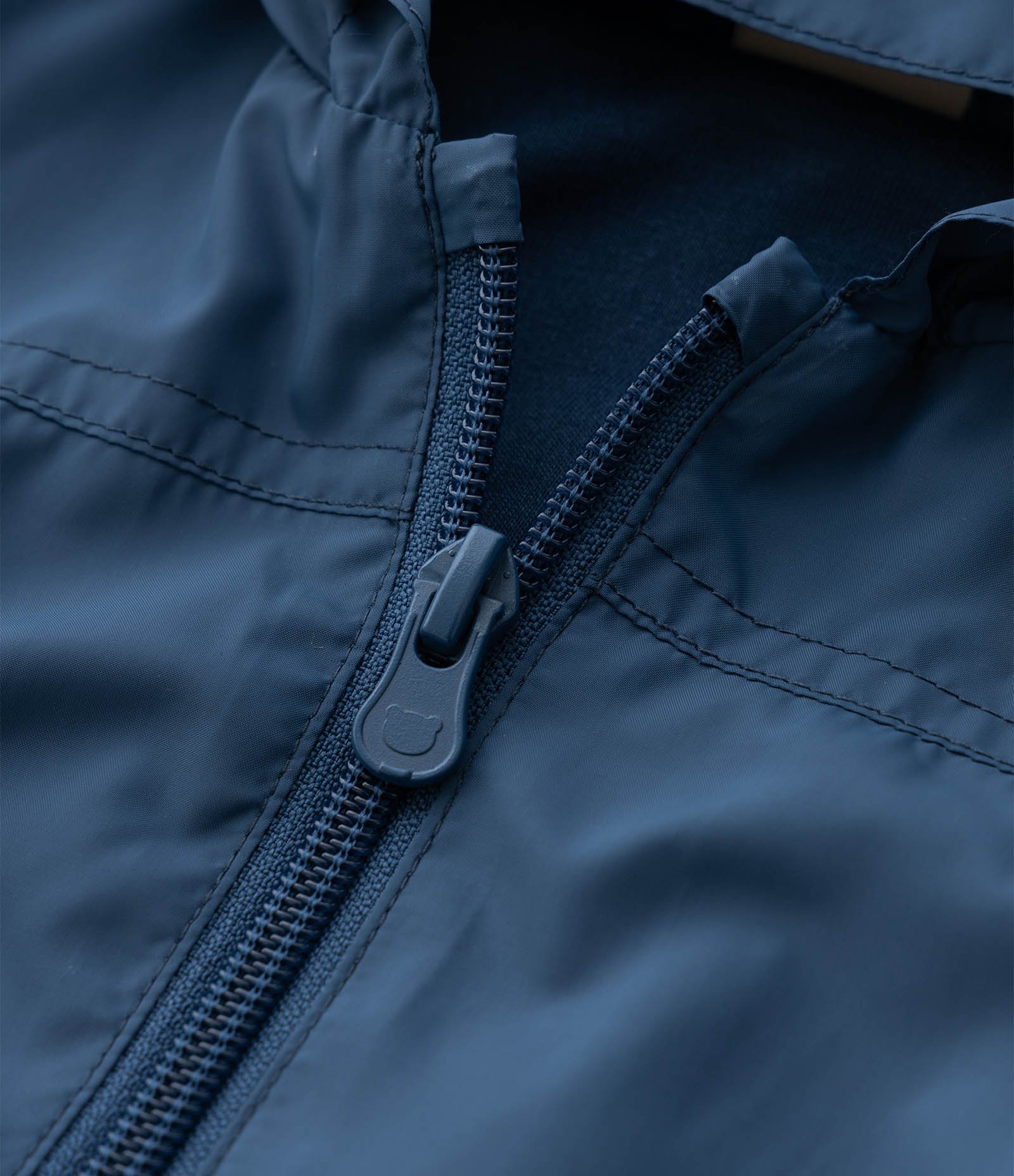 Jaqueta Infantil Forrada com Capuz e Zíper – Tam 3 a 18 Meses Azul 5