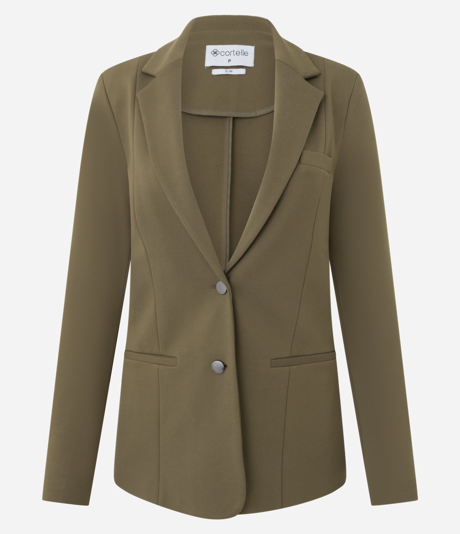 Blazer Slim Alongado em Ponto Roma com Bolsos Embutidos Verde 5