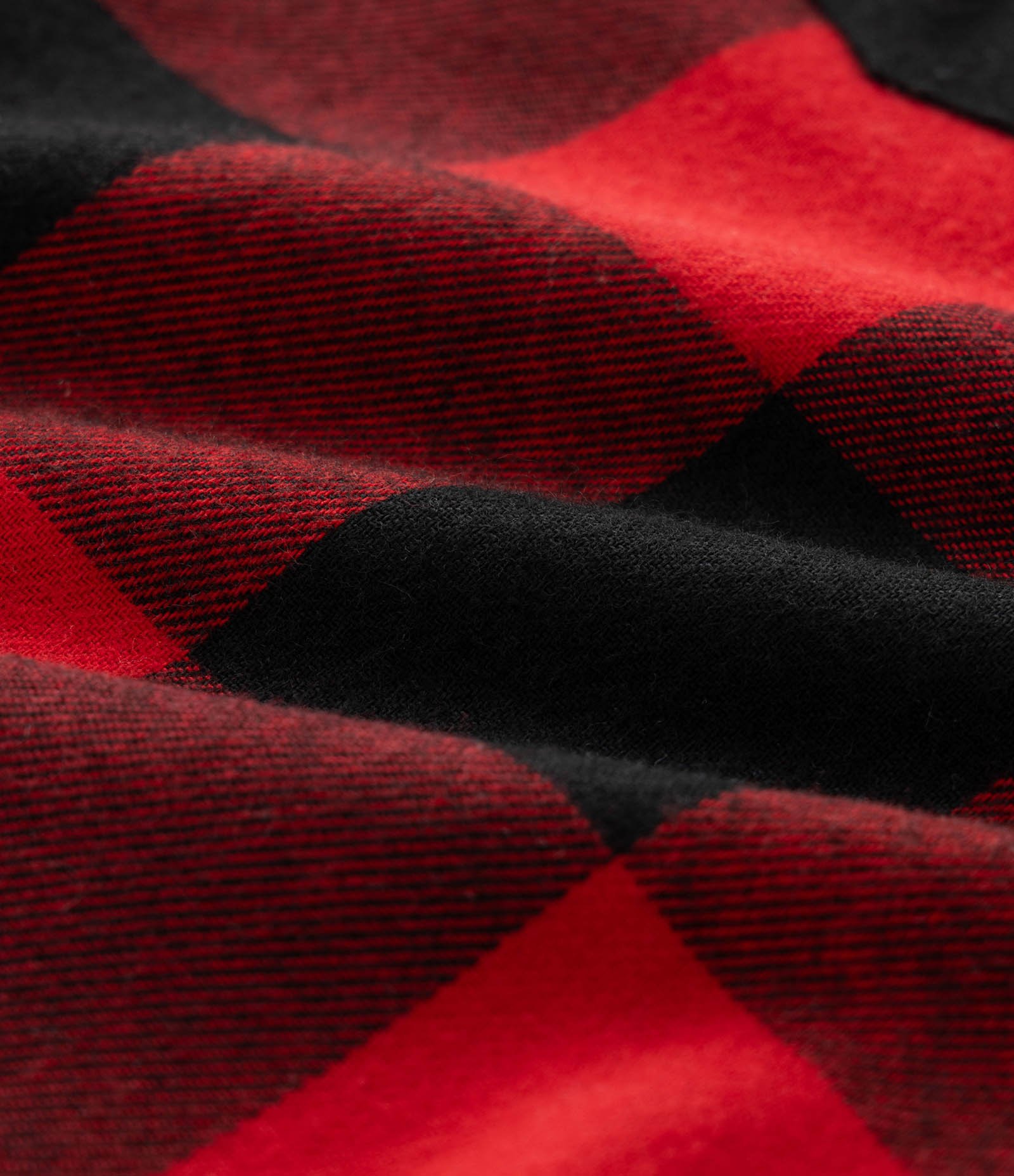 Camisa Infantil em Flanela com Estampa Xadrez – Tam 7 a 14 Anos Vermelho/Preto 3
