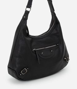 Bolsa Grande Hobo com Detalhes de Fivela