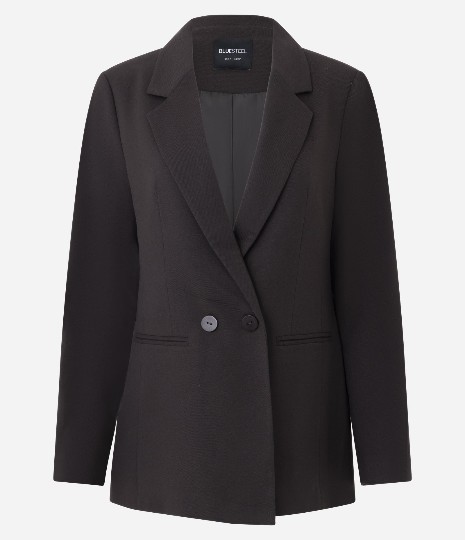 Blazer em Alfaiataria Alongado com Abotoamento Marrom Escuro 5