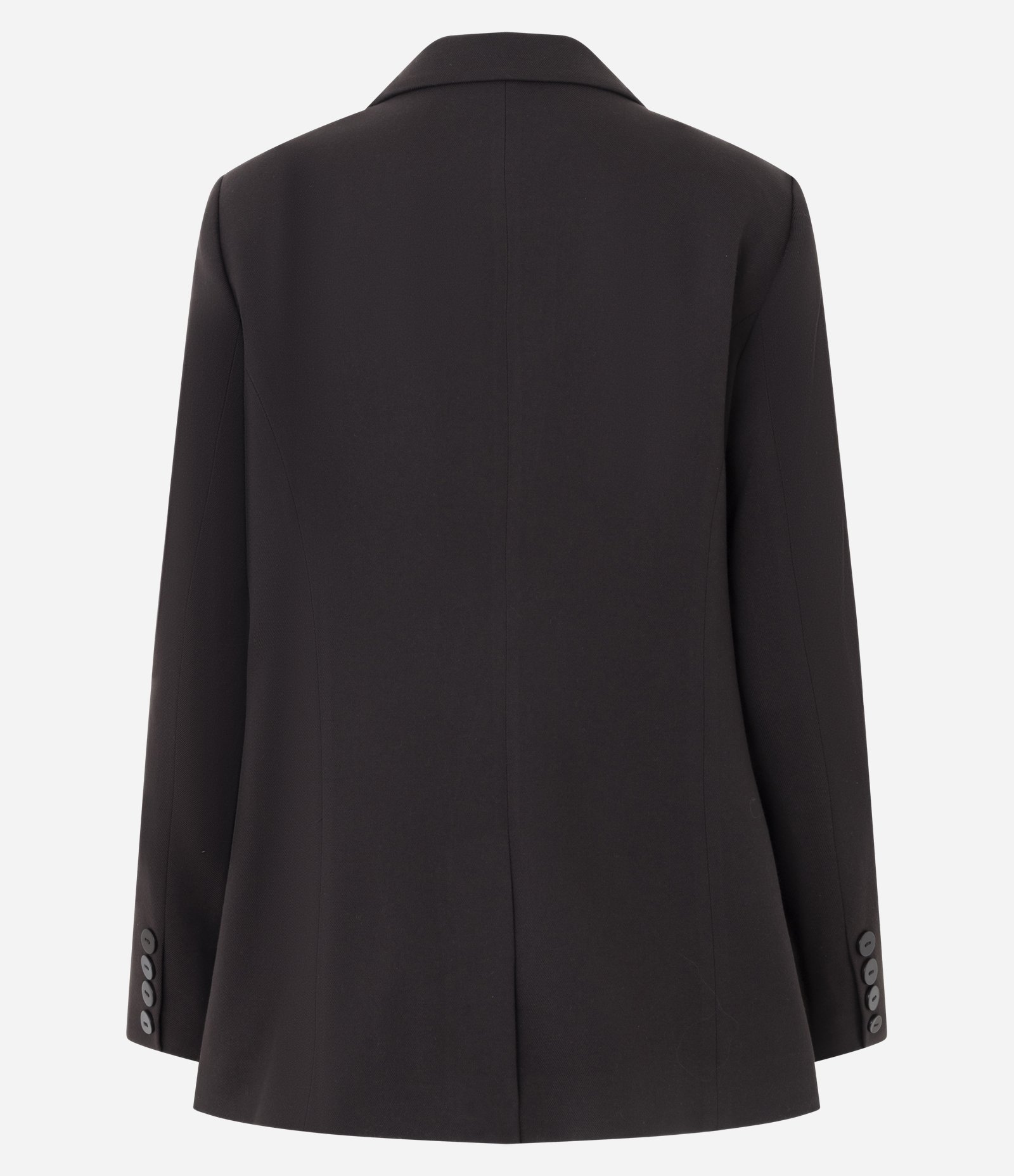 Blazer em Alfaiataria Alongado com Abotoamento Marrom Escuro 7